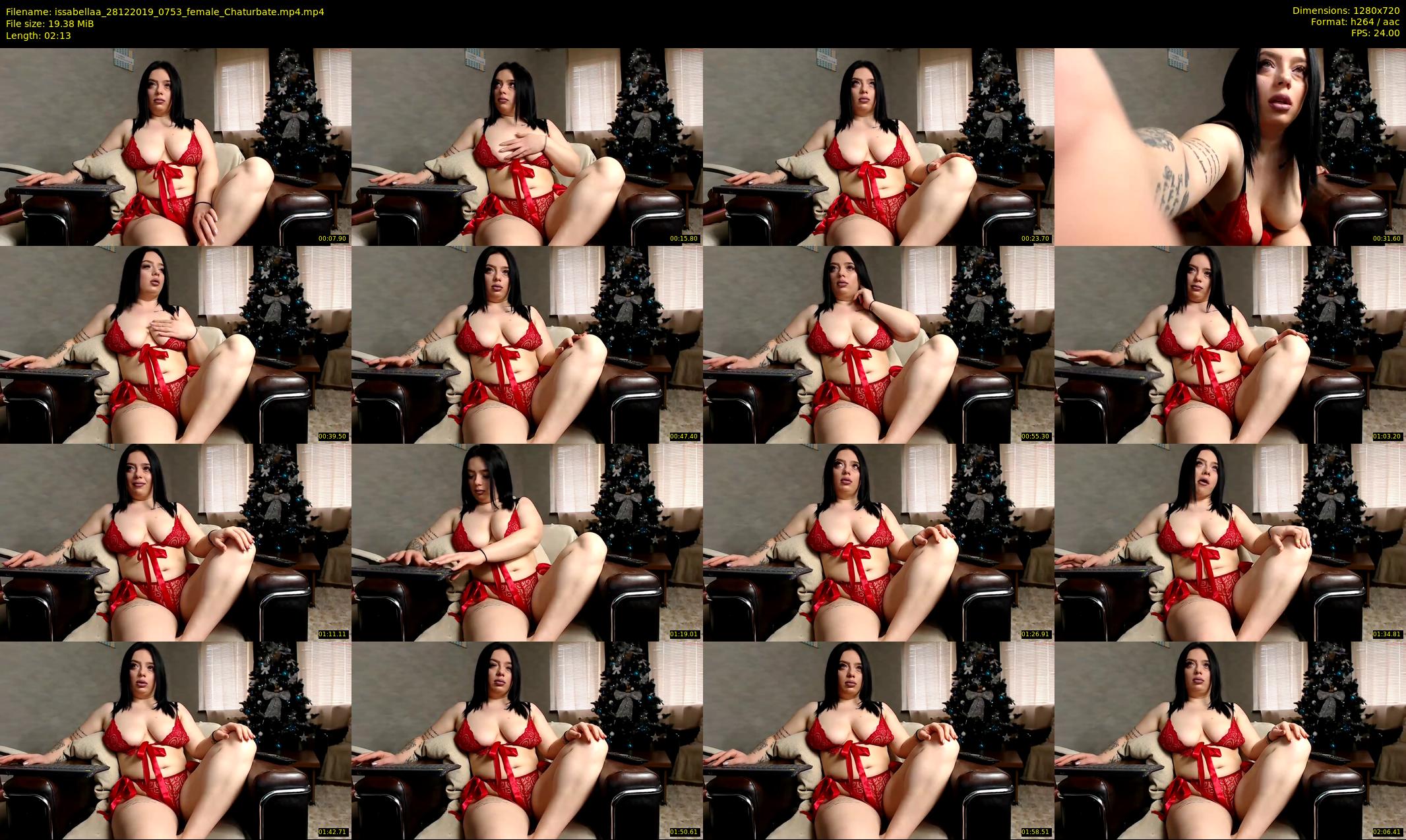 issabellaa — 3 minute Chaturbate female cam show recording, 720p, Dec 28, 2019