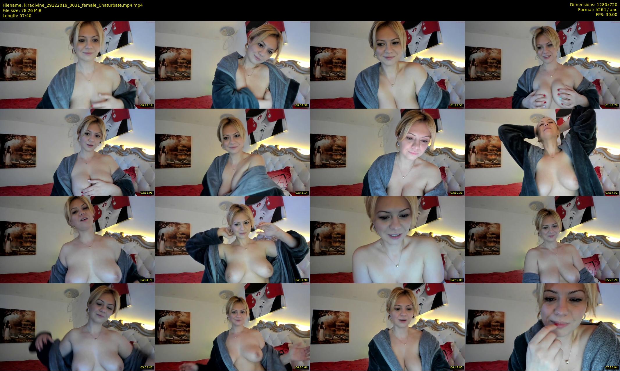 kiradivine — 8 minute Chaturbate female cam show recording, 720p, Dec 29, 2019