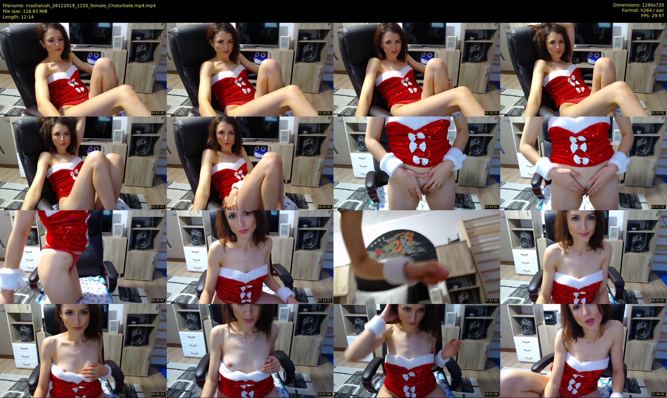 mashalush — 13 minute Chaturbate female cam show recording, 720p, Dec 28, 2019