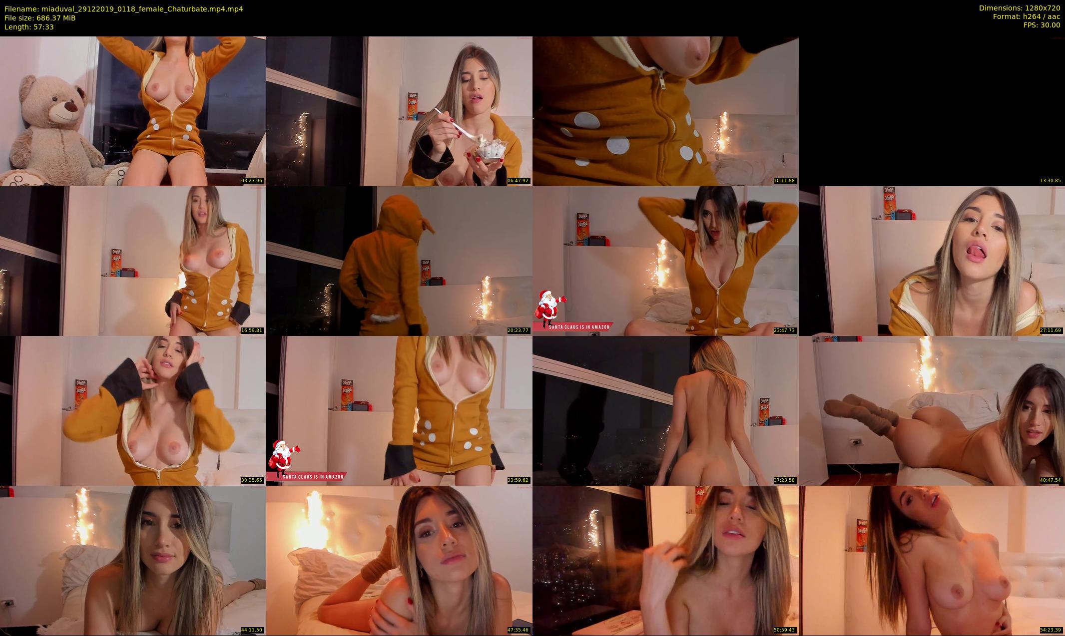miaduval — 58 minute Chaturbate female cam show recording, 720p, Dec 29, 2019