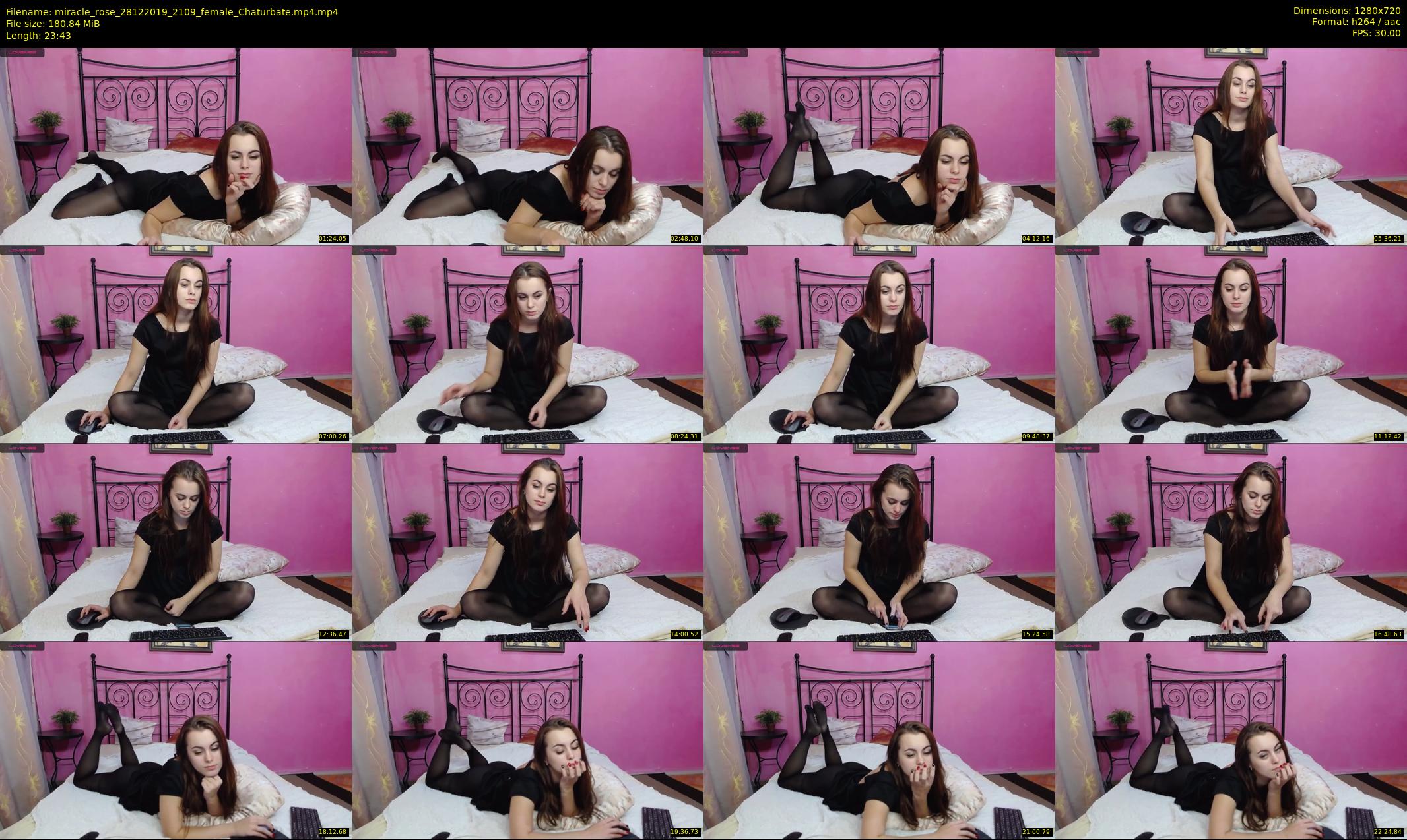 miracle_rose — 24 minute Chaturbate female cam show recording, 720p, Dec 28, 2019