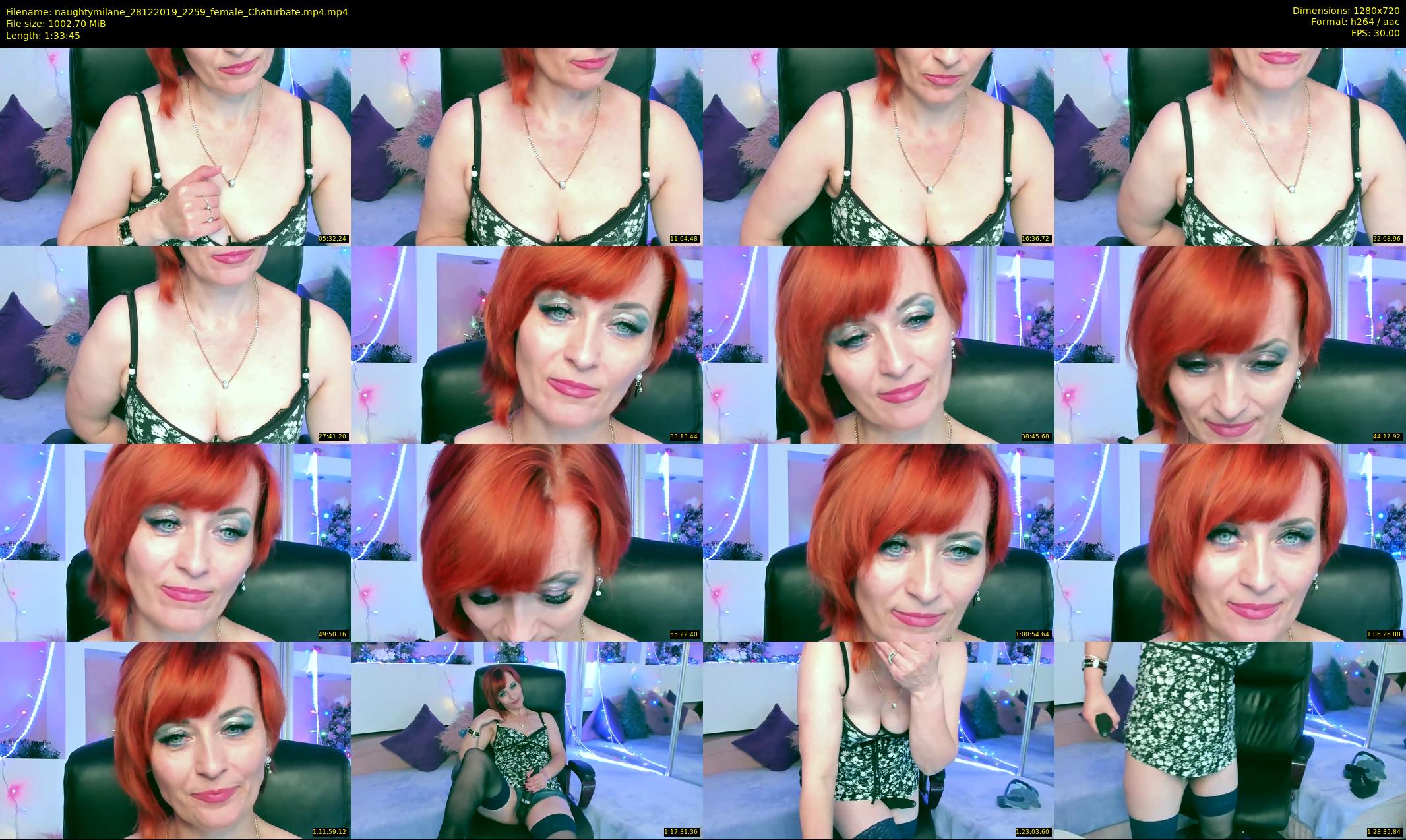 naughtymilane — 94 minute Chaturbate female cam show recording, 720p, Dec 28, 2019