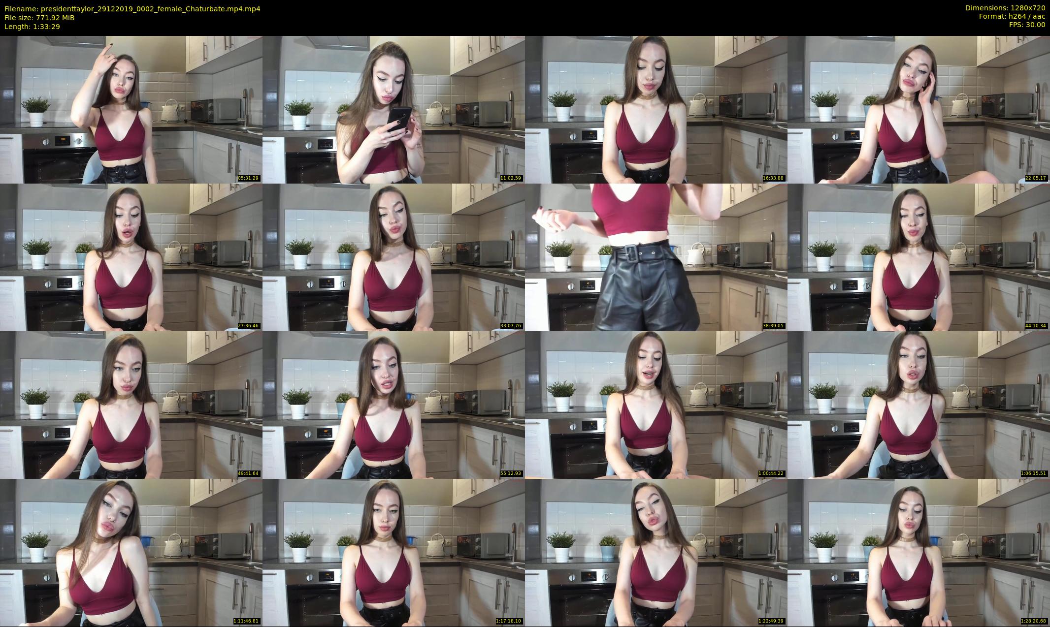 presidenttaylor — 94 minute Chaturbate female cam show recording, 720p, Dec 29, 2019