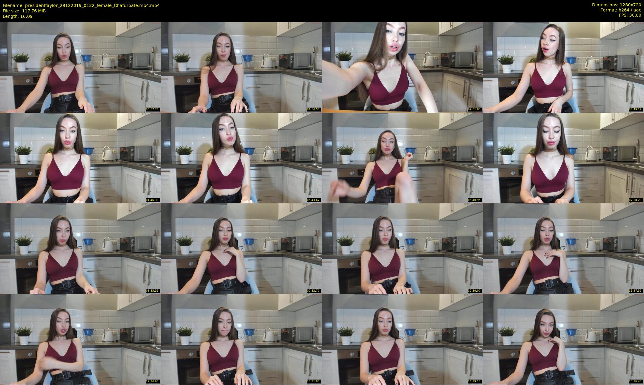presidenttaylor — 17 minute Chaturbate female cam show recording, 720p, Dec 29, 2019