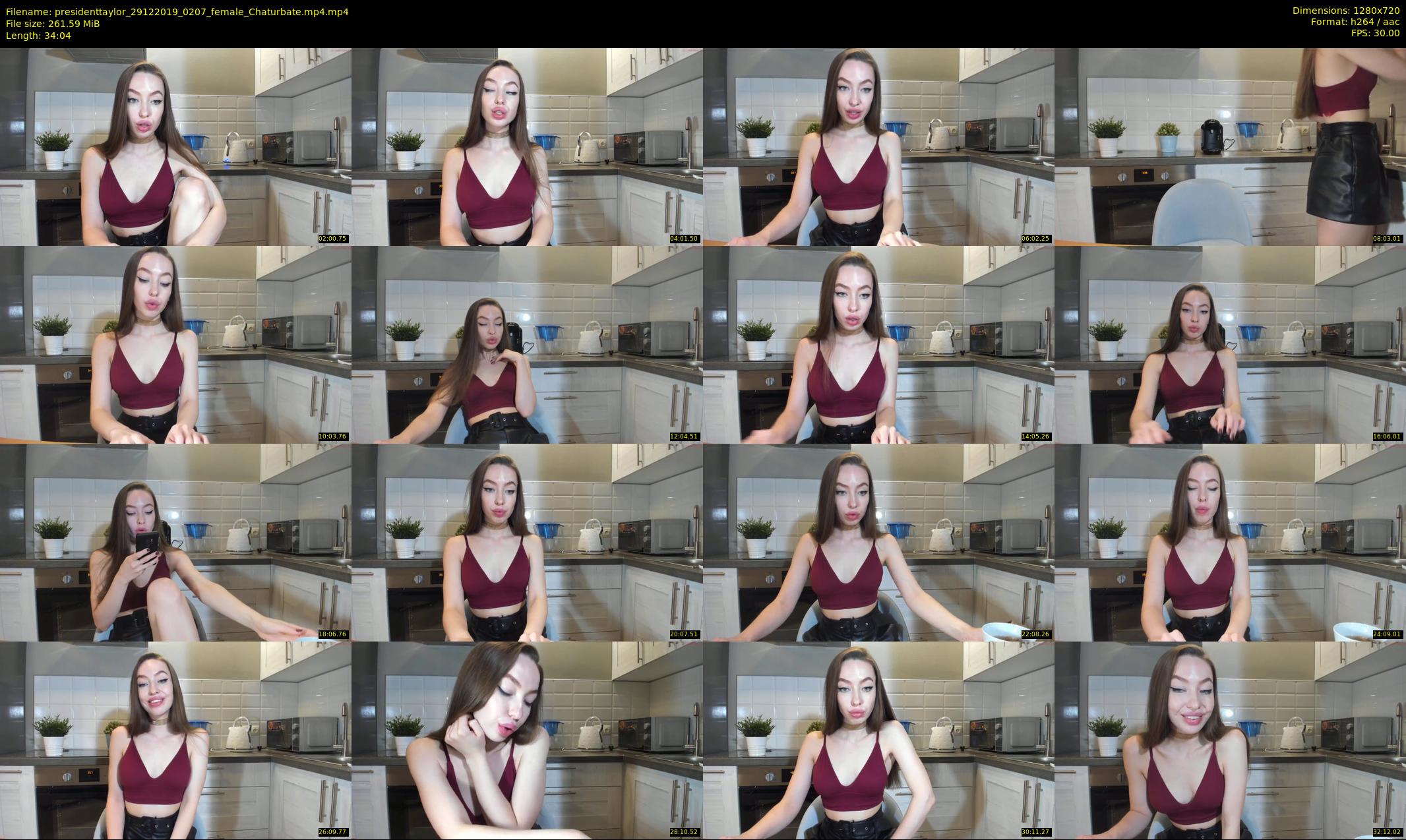 presidenttaylor — 35 minute Chaturbate female cam show recording, 720p, Dec 29, 2019