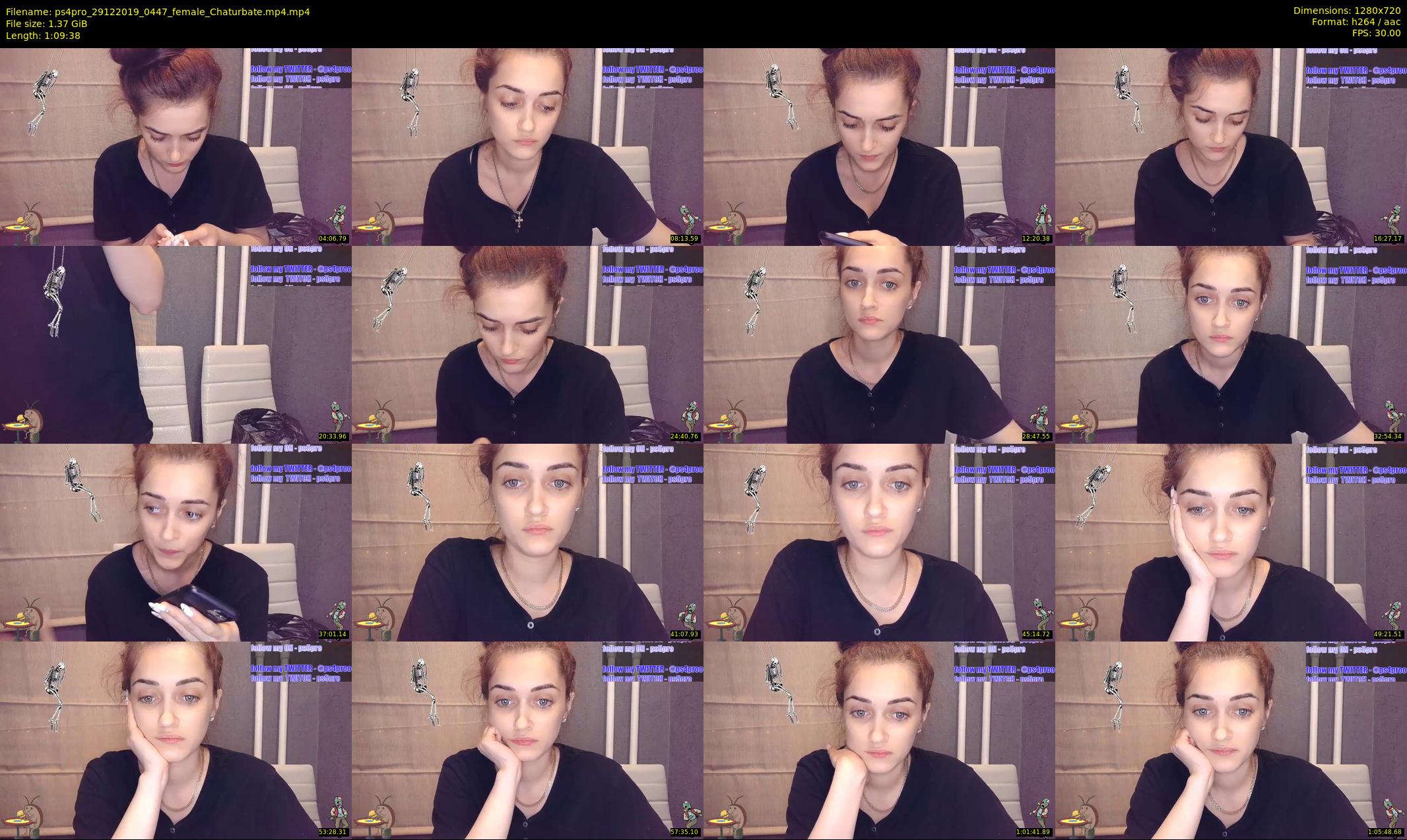 ps4pro — 70 minute Chaturbate female cam show recording, 720p, Dec 29, 2019