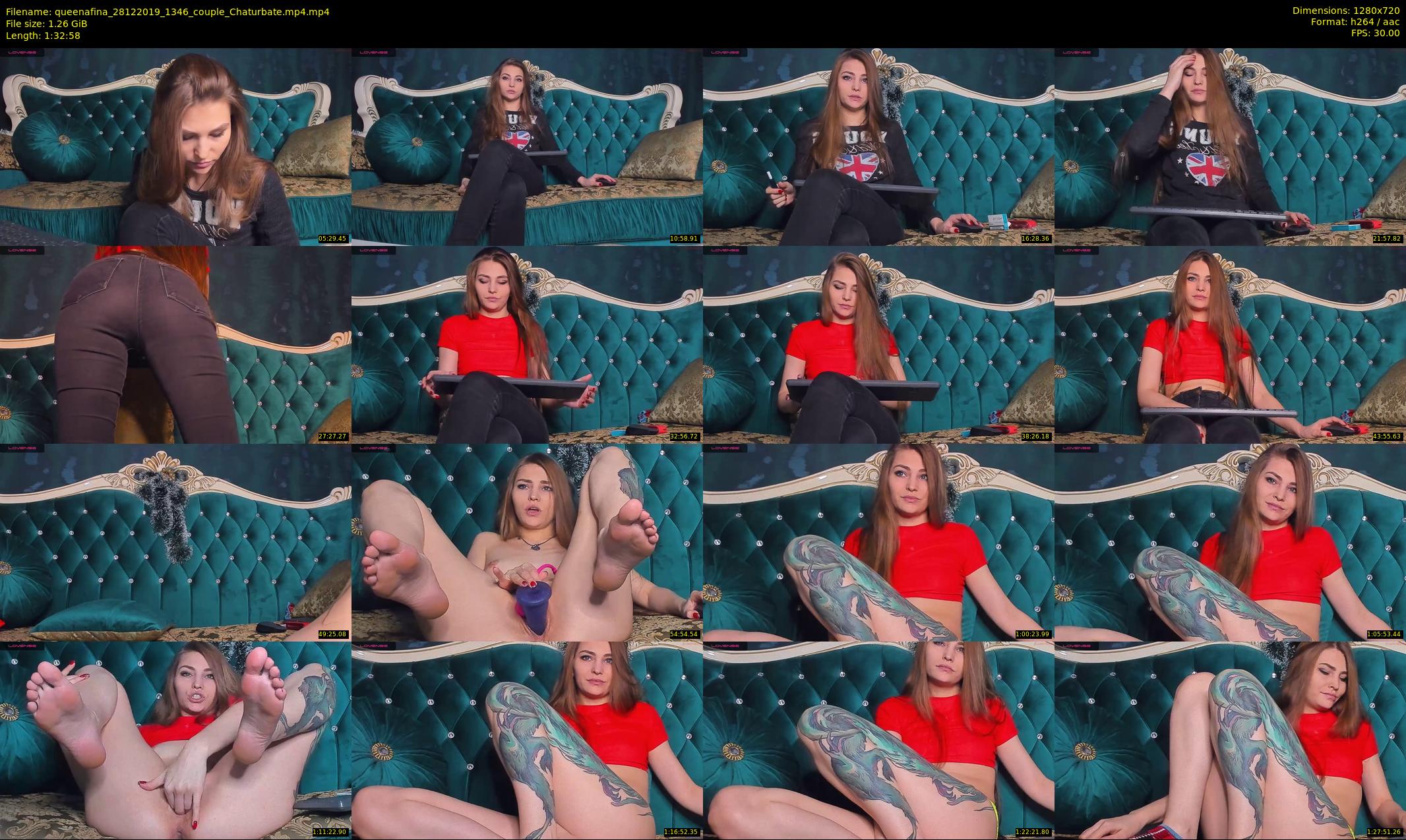 queenafina — 93 minute Chaturbate female cam show recording, 720p, Dec 28, 2019