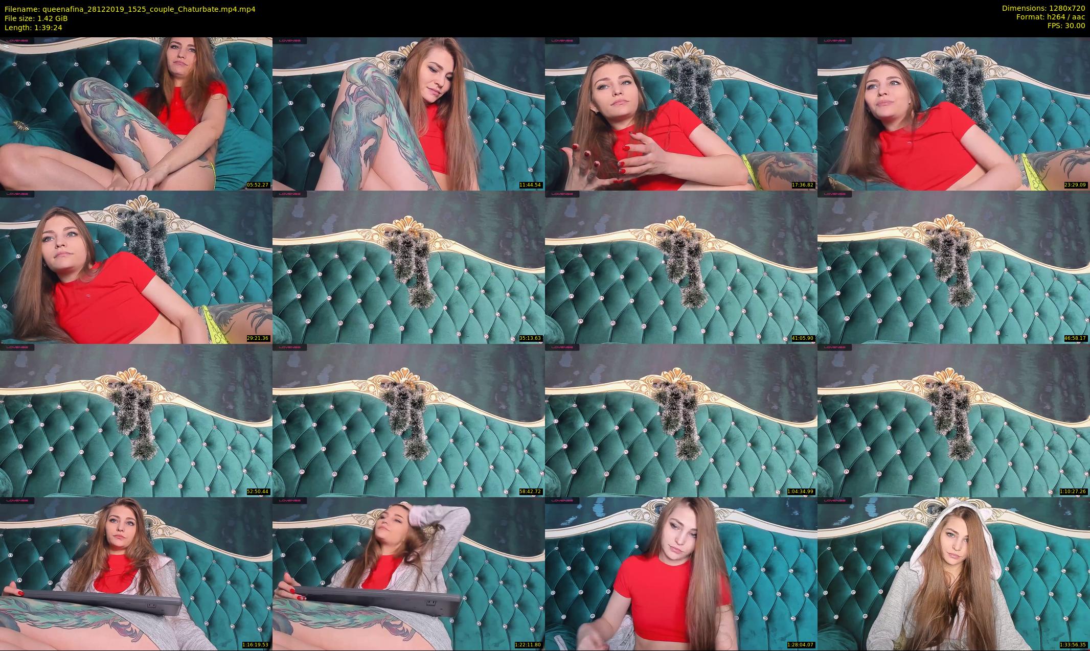 queenafina — 100 minute Chaturbate female cam show recording, 720p, Dec 28, 2019
