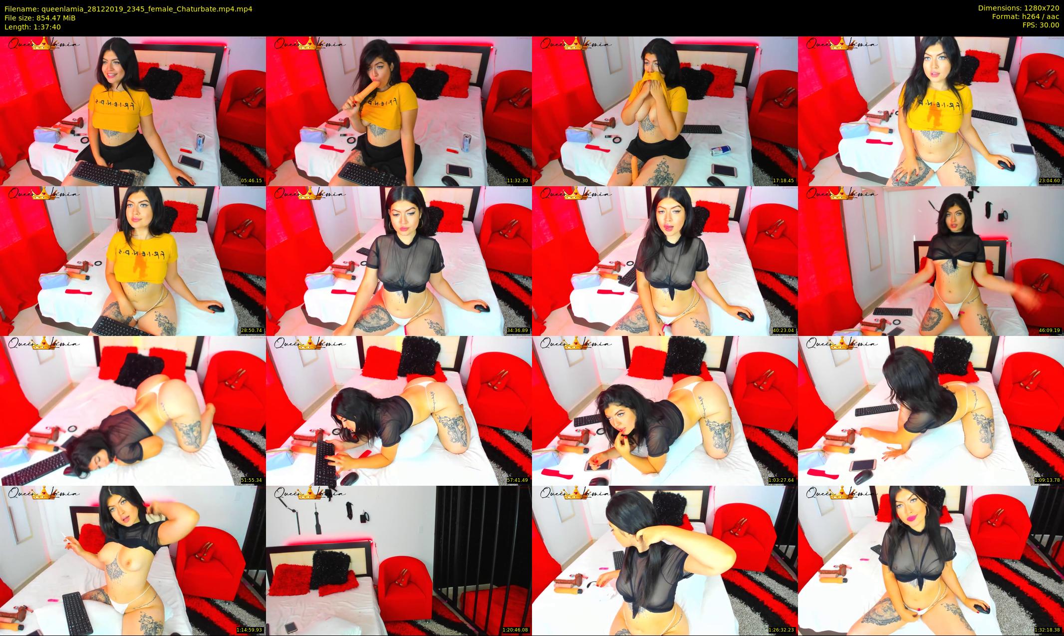 queenlamia — 98 minute Chaturbate female cam show recording, 720p, Dec 28, 2019