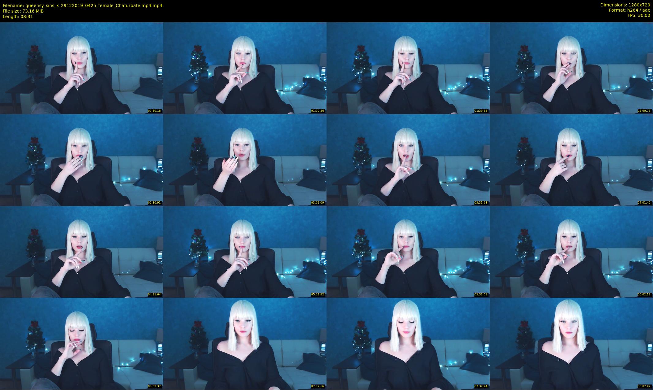 queensy_sins_x — 9 minute Chaturbate female cam show recording, 720p, Dec 29, 2019