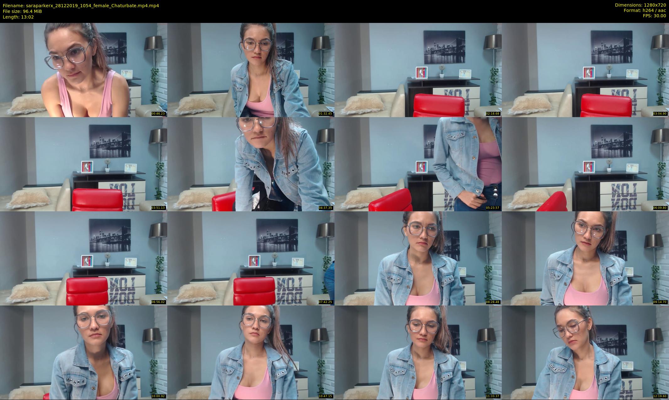 saraparkerx — 14 minute Chaturbate female cam show recording, 720p, Dec 28, 2019