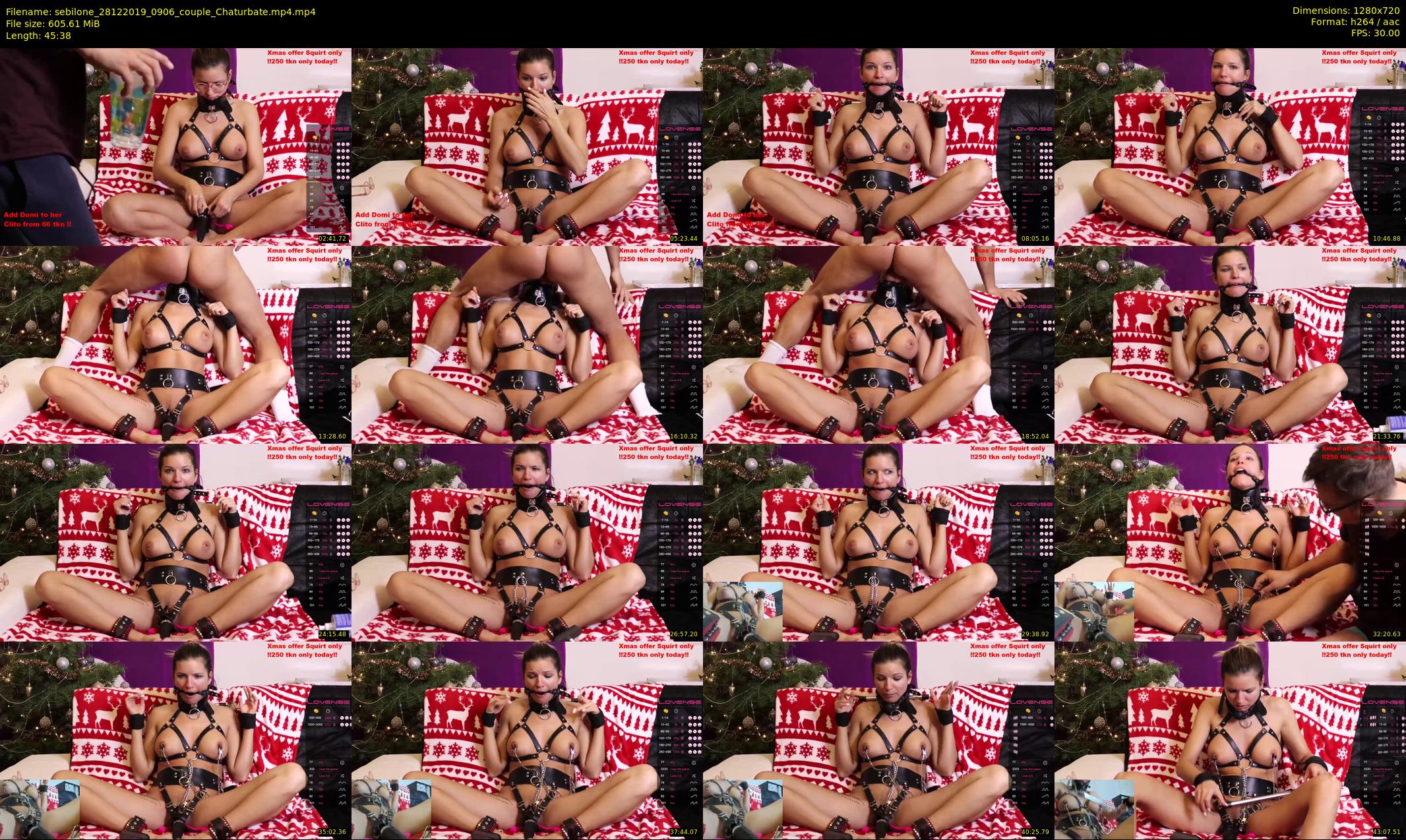 sebilone — 46 minute Chaturbate couple cam show recording, 720p, Dec 28, 2019