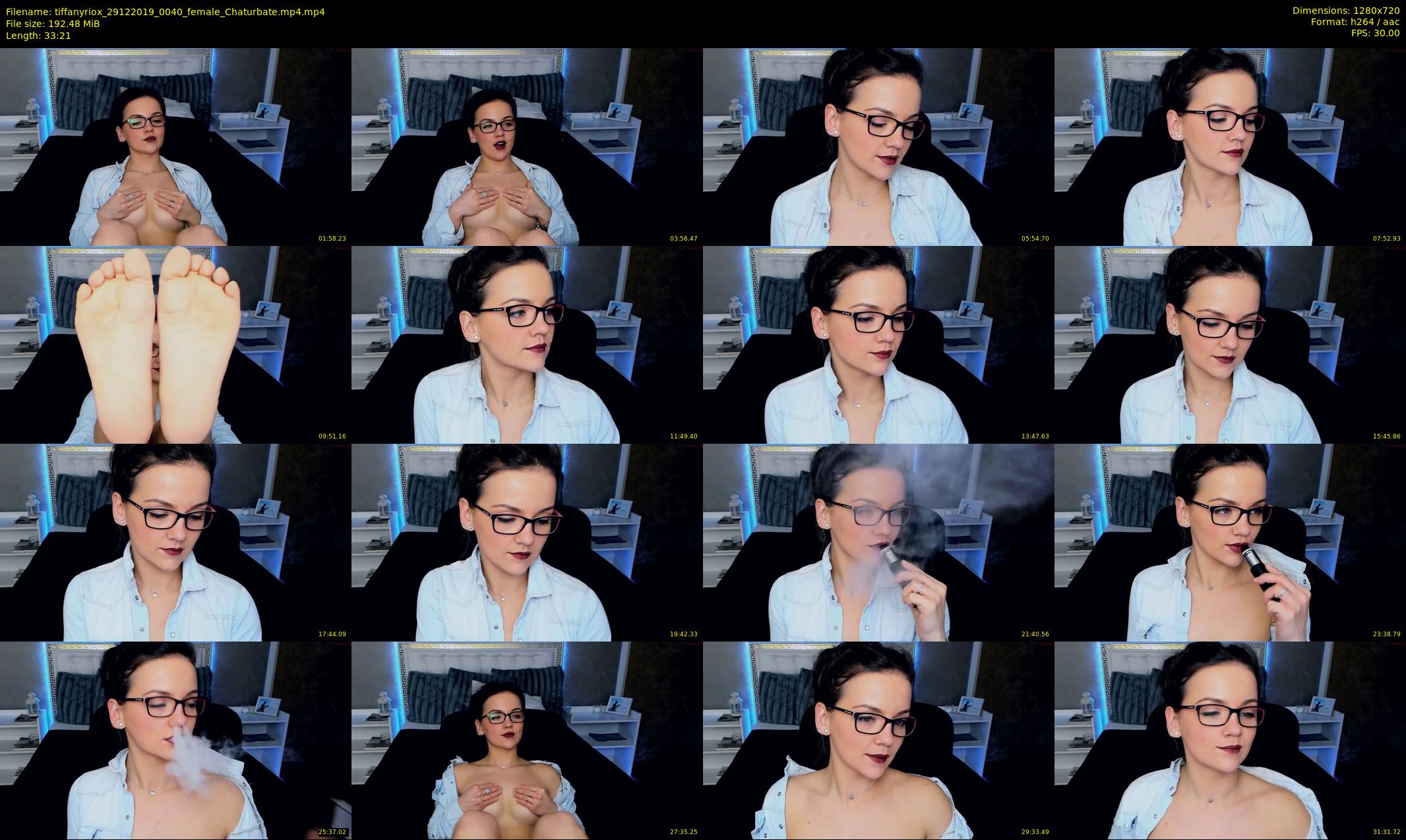 tiffanyriox — 34 minute Chaturbate female cam show recording, 720p, Dec 29, 2019