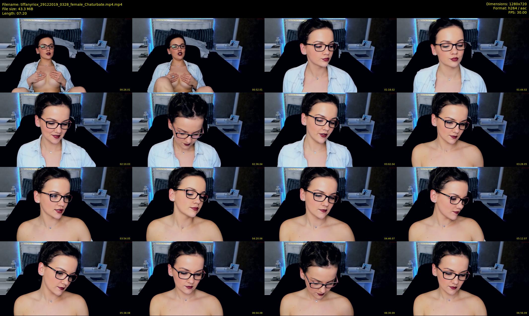 tiffanyriox — 8 minute Chaturbate female cam show recording, 720p, Dec 29, 2019