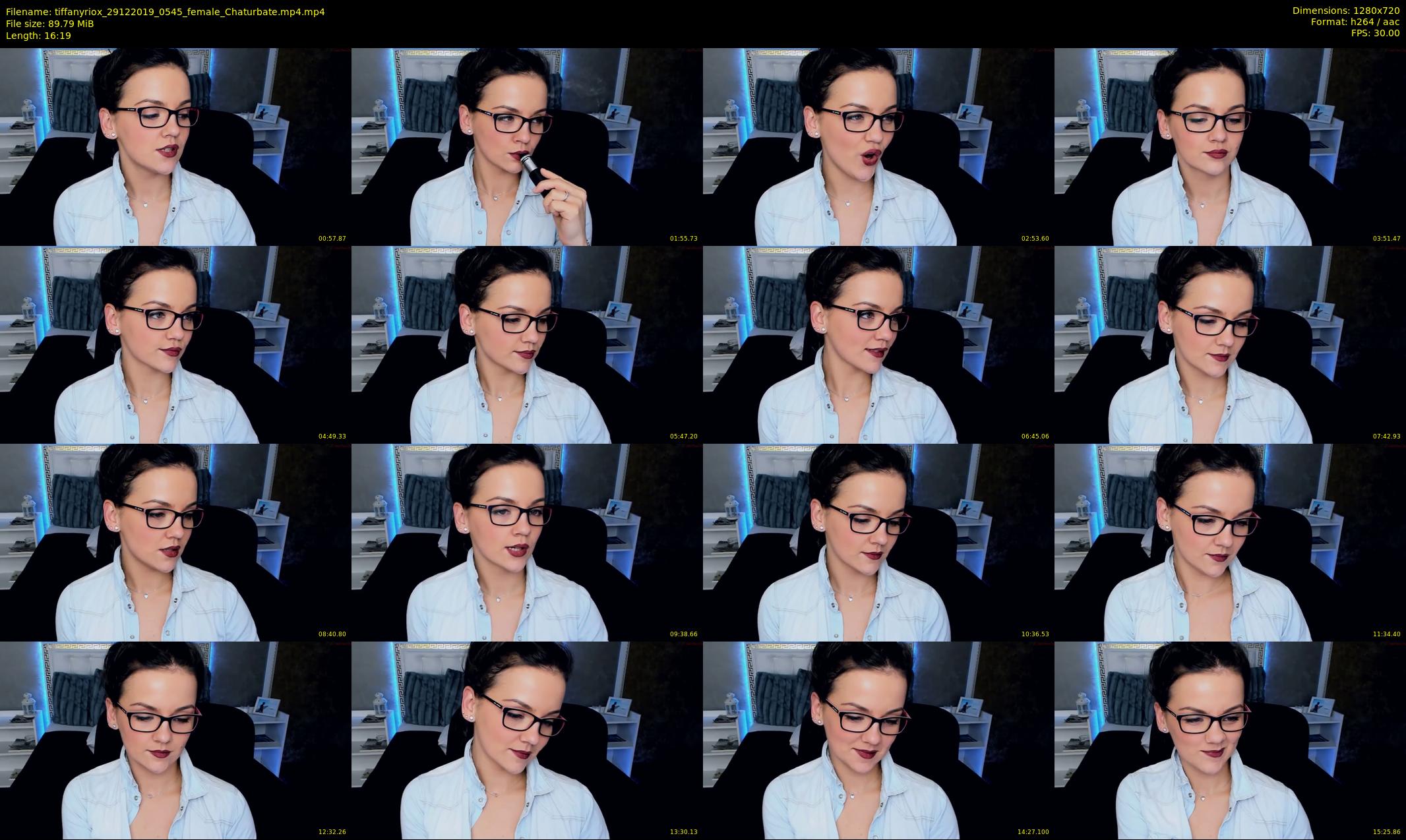 tiffanyriox — 17 minute Chaturbate female cam show recording, 720p, Dec 29, 2019