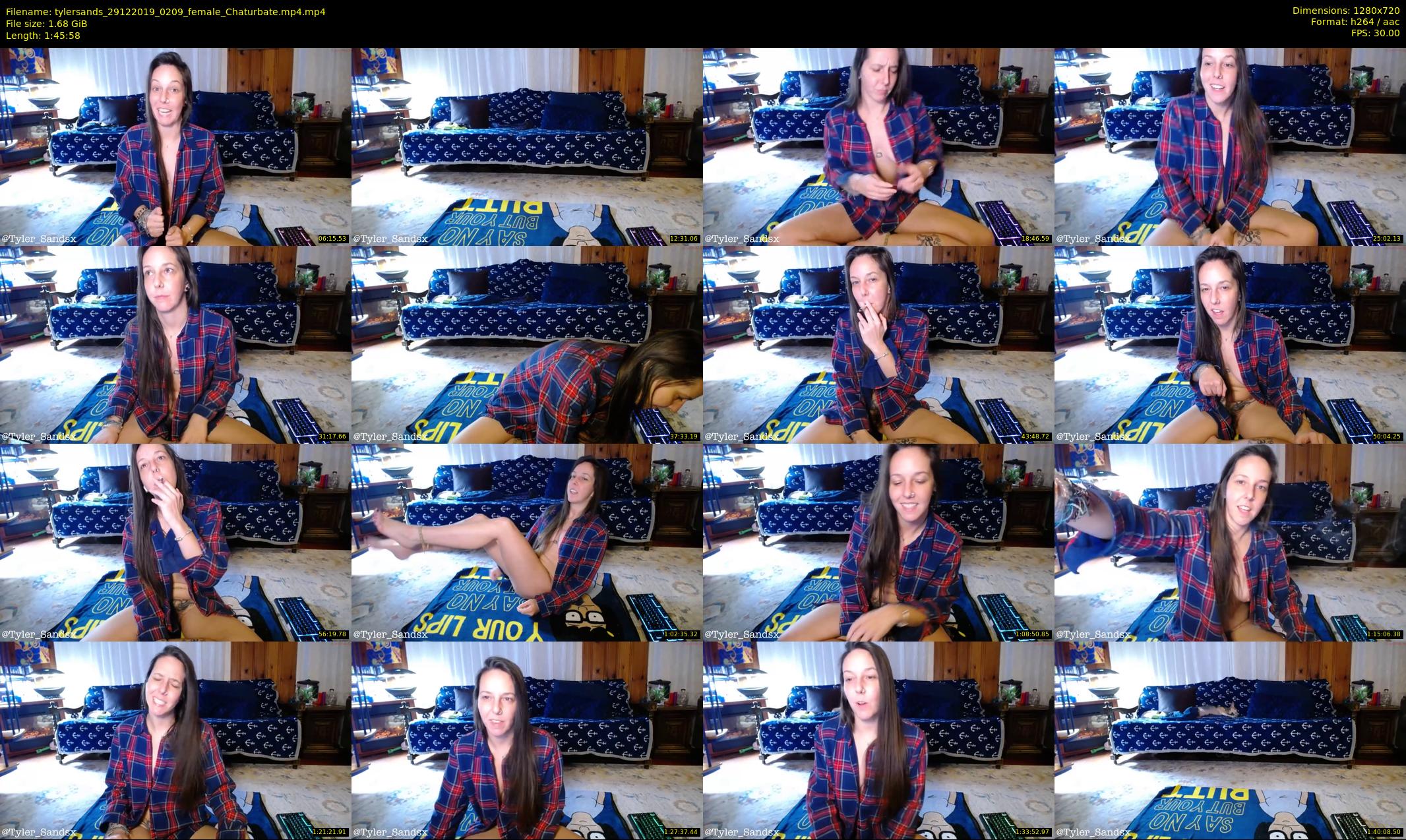 tylersands — 106 minute Chaturbate female cam show recording, 720p, Dec 29, 2019