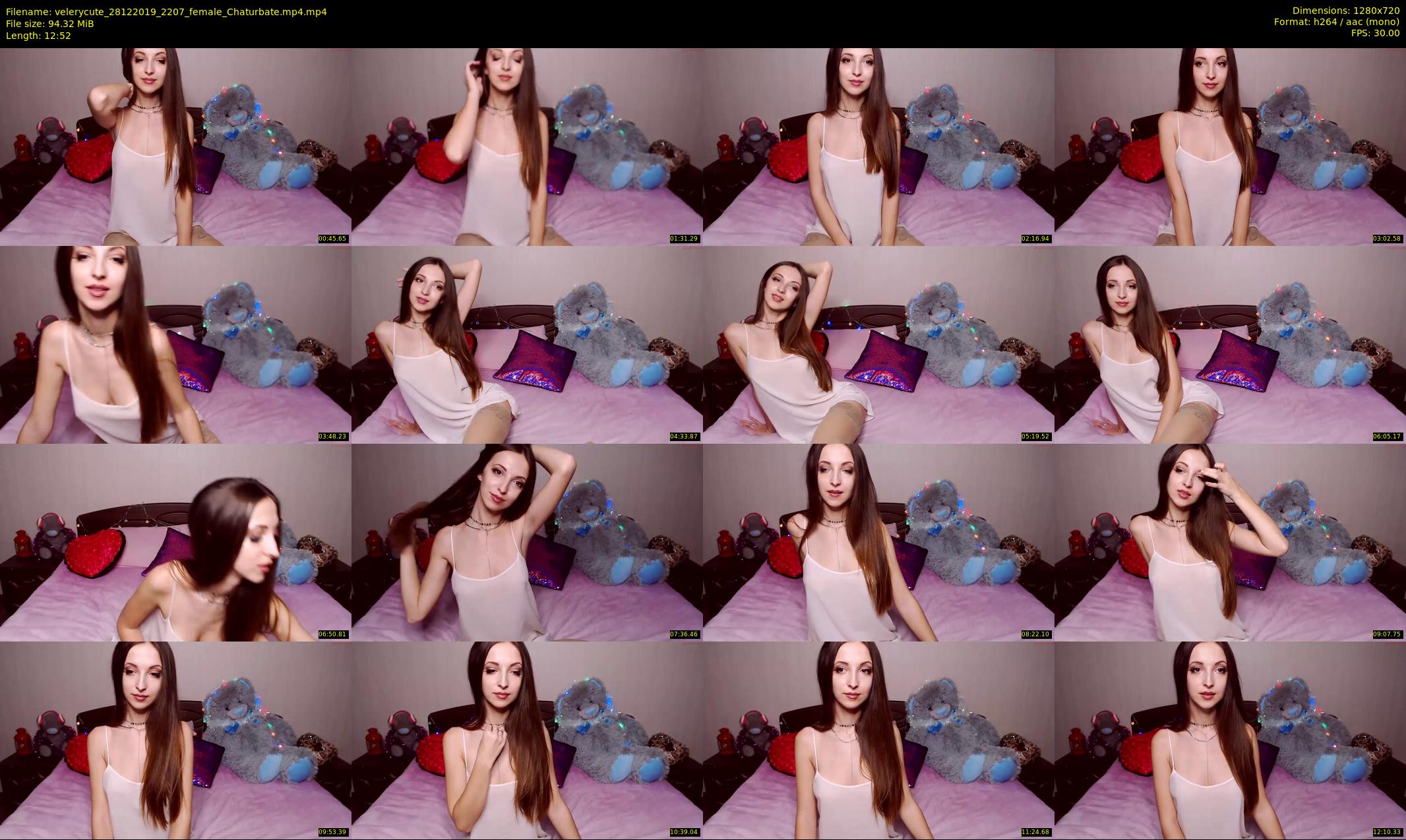 velerycute — 13 minute Chaturbate female cam show recording, 720p, Dec 28, 2019