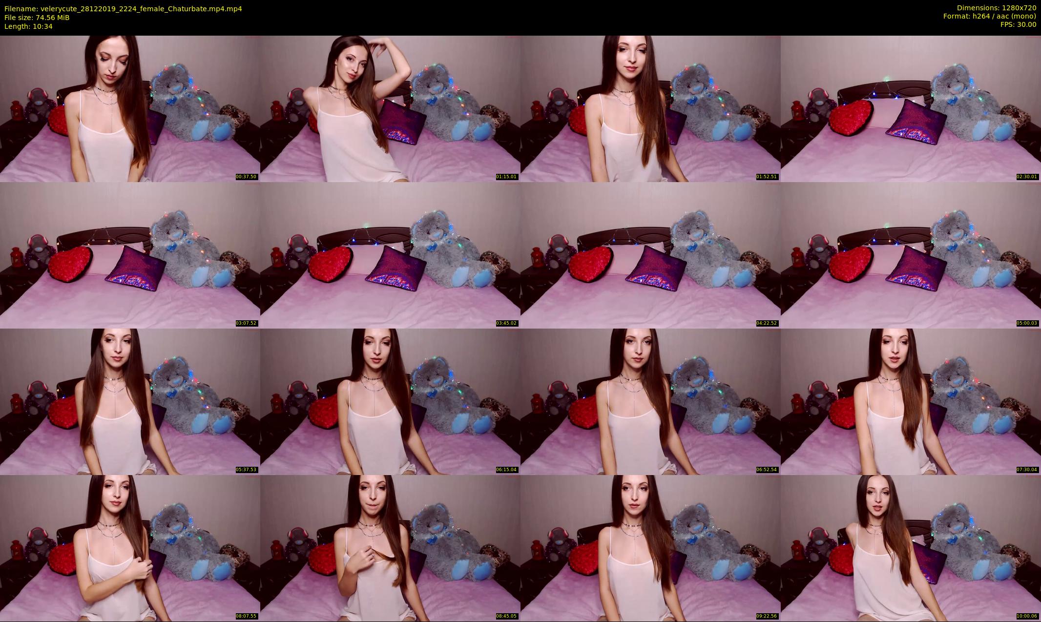 velerycute — 11 minute Chaturbate female cam show recording, 720p, Dec 28, 2019