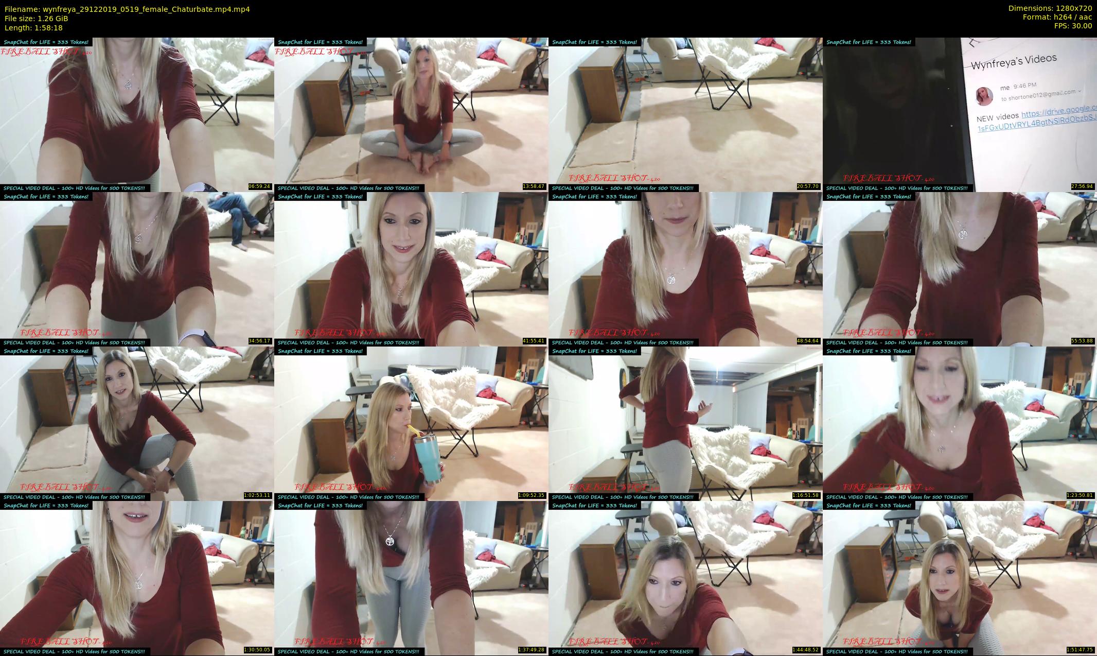 wynfreya — 119 minute Chaturbate female cam show recording, 720p, Dec 29, 2019