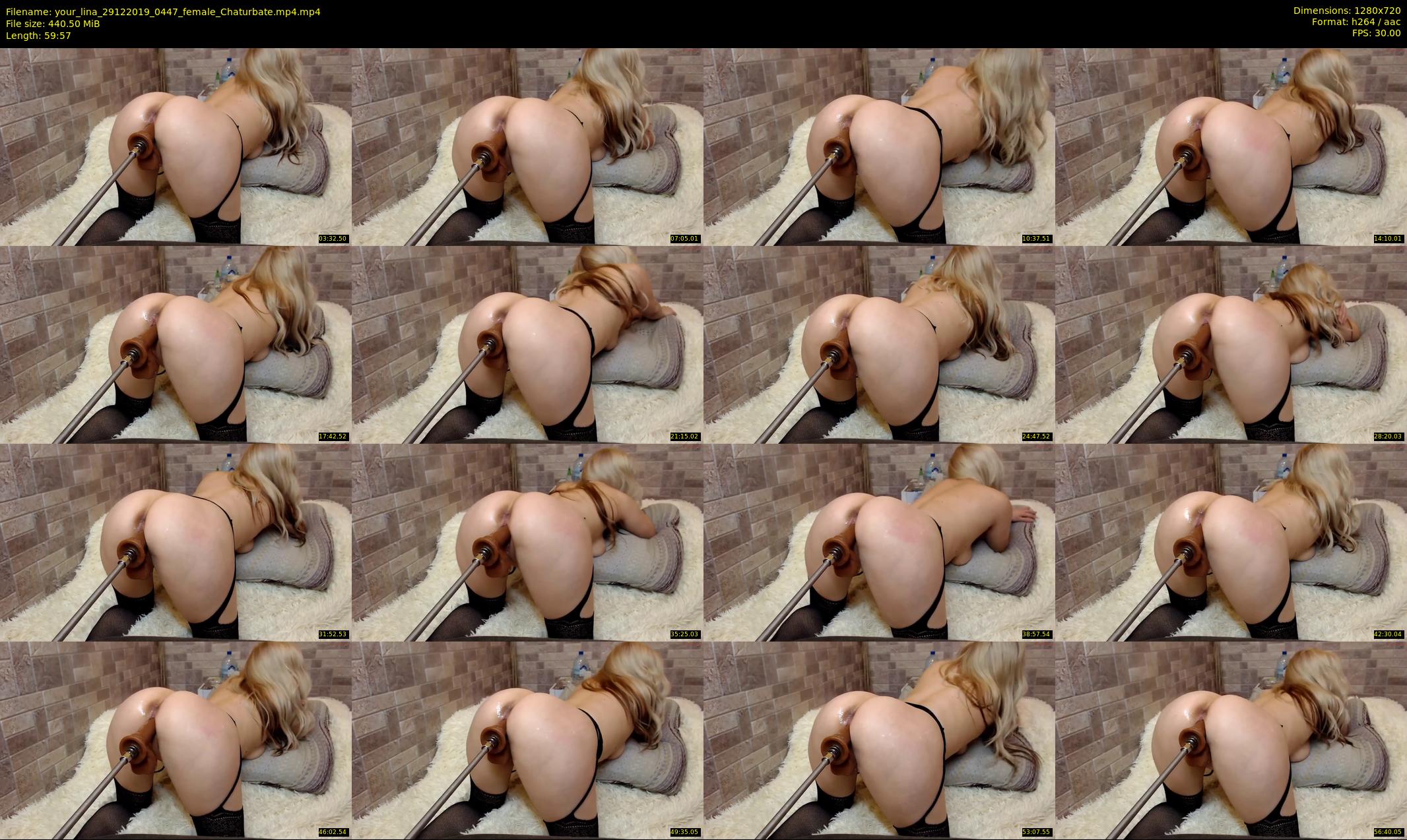 your_lina — 60 minute Chaturbate female cam show recording, 720p, Dec 29, 2019