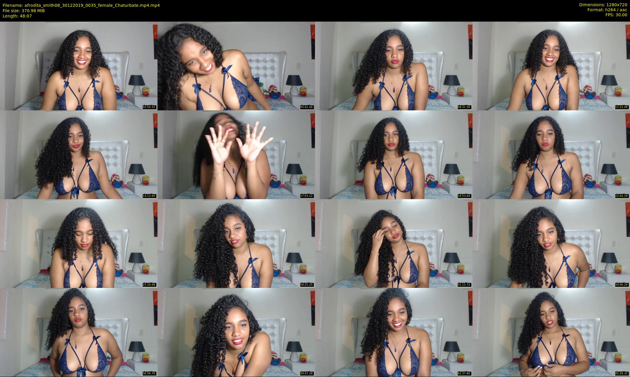 afrodita_smith08 — 49 minute Chaturbate female cam show recording, 720p, Dec 30, 2019