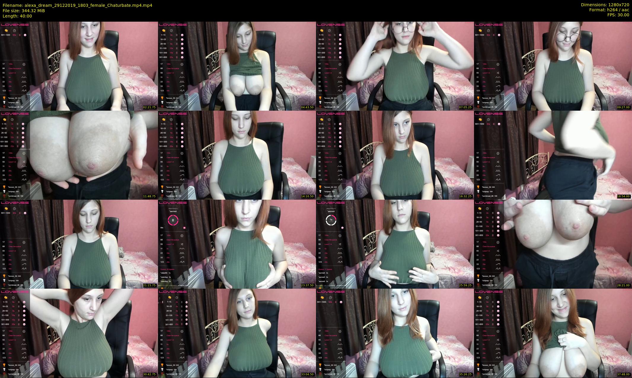alexa_dream — 40 minute Chaturbate female cam show recording, 720p, Dec 29, 2019