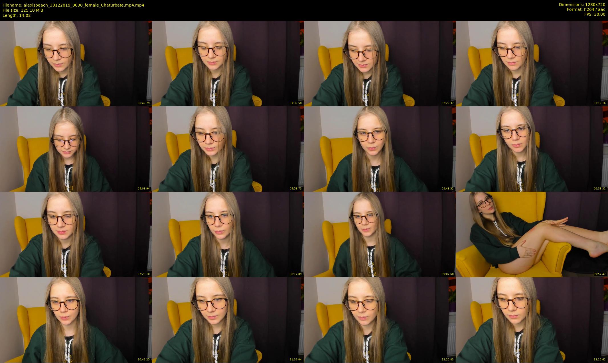 alexispeach — 15 minute Chaturbate female cam show recording, 720p, Dec 30, 2019