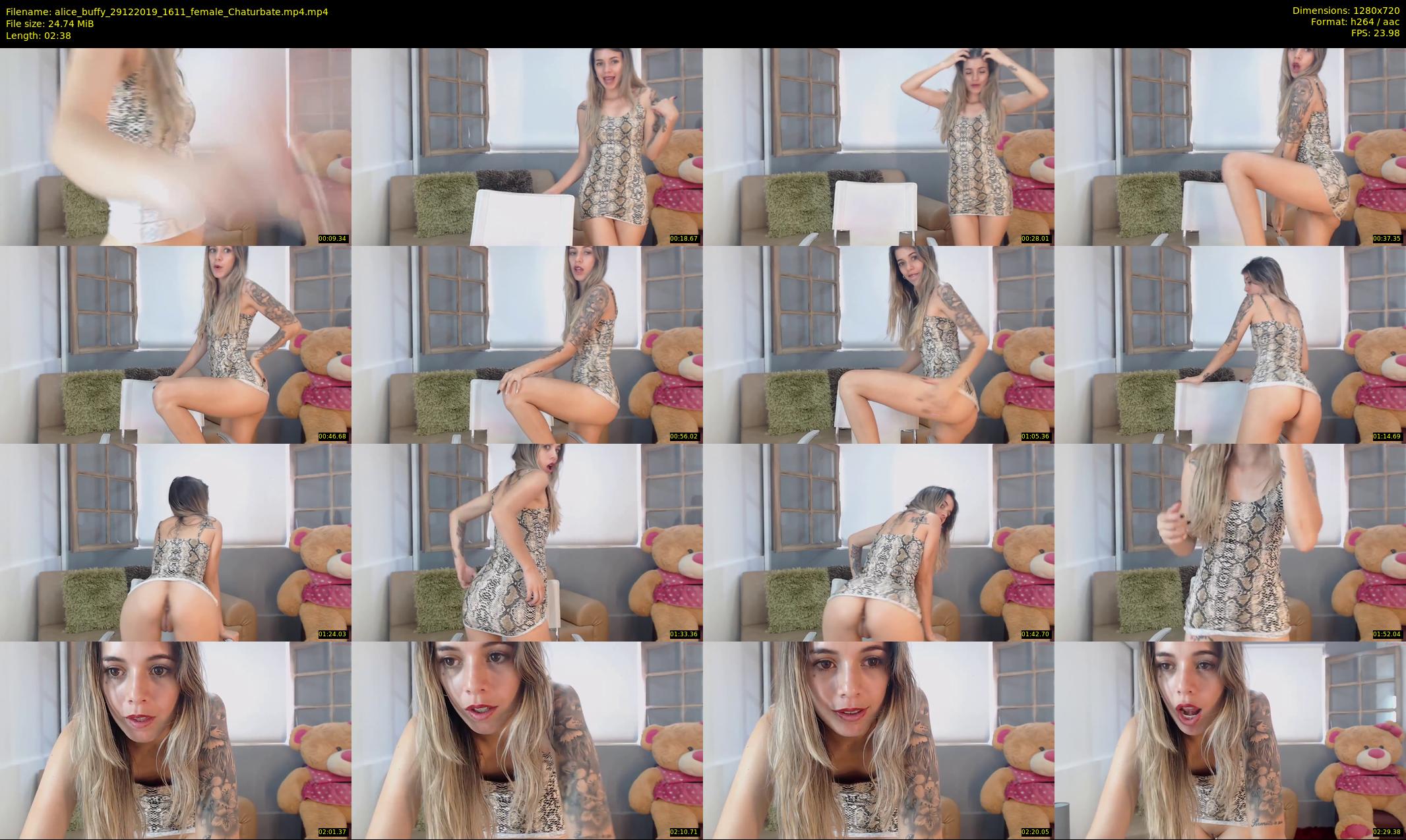 alice_buffy — 3 minute Chaturbate female cam show recording, 720p, Dec 29, 2019