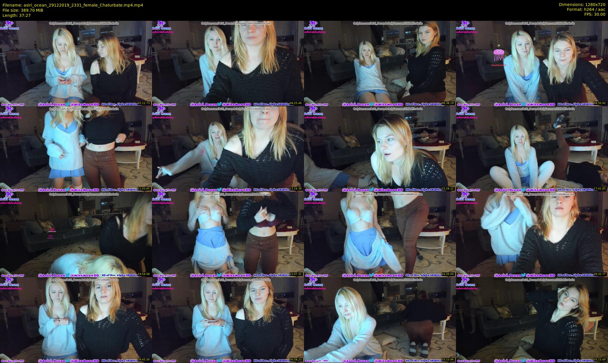 asiri_ocean — 38 minute Chaturbate female cam show recording, 720p, Dec 29, 2019