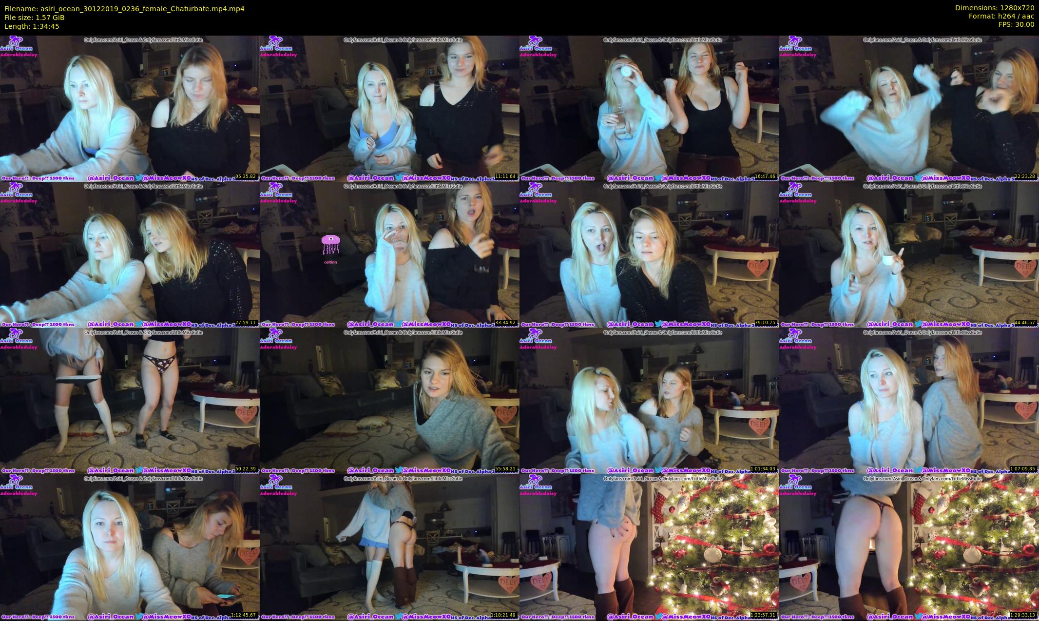 asiri_ocean — 95 minute Chaturbate female cam show recording, 720p, Dec 30, 2019