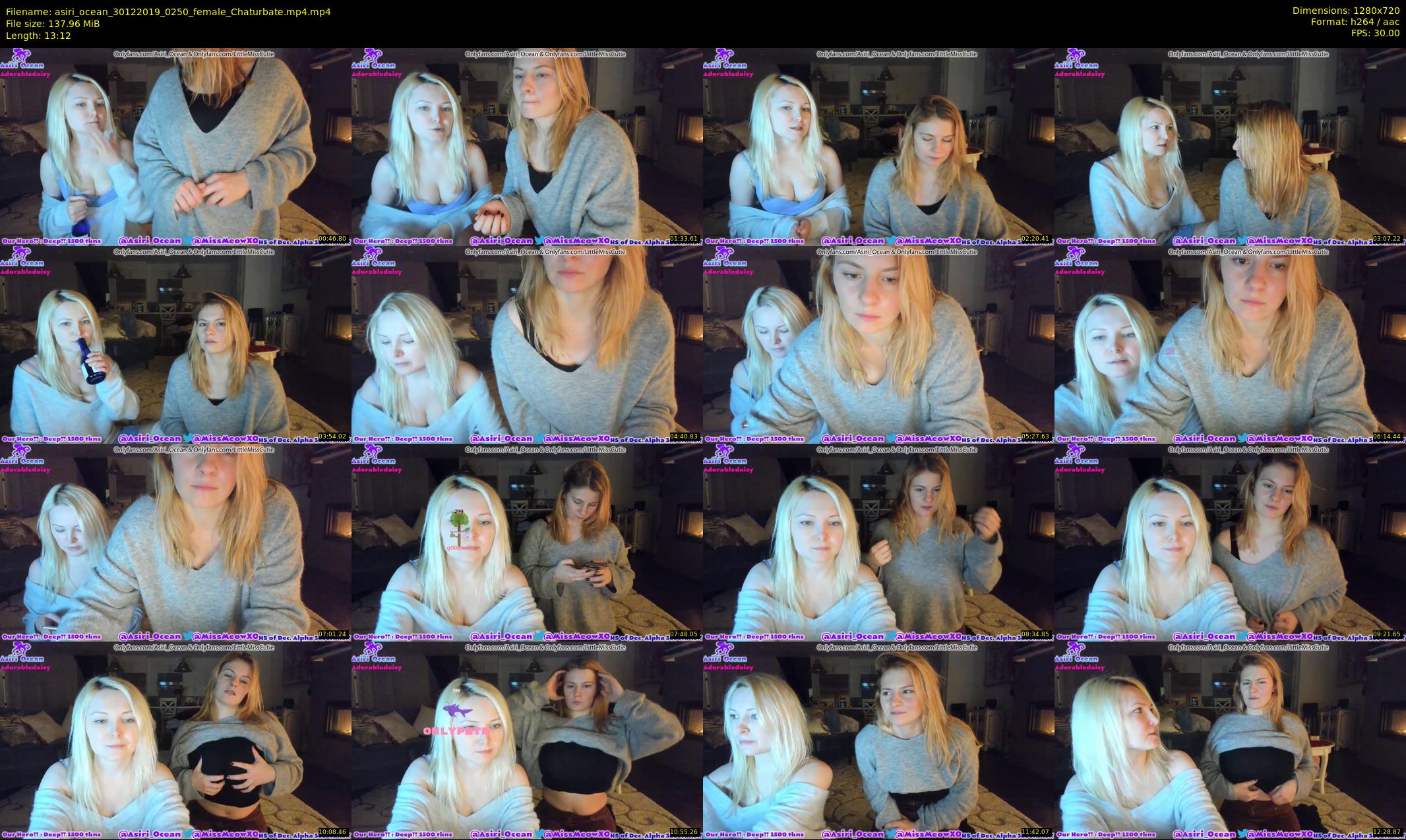 asiri_ocean — 14 minute Chaturbate female cam show recording, 720p, Dec 30, 2019
