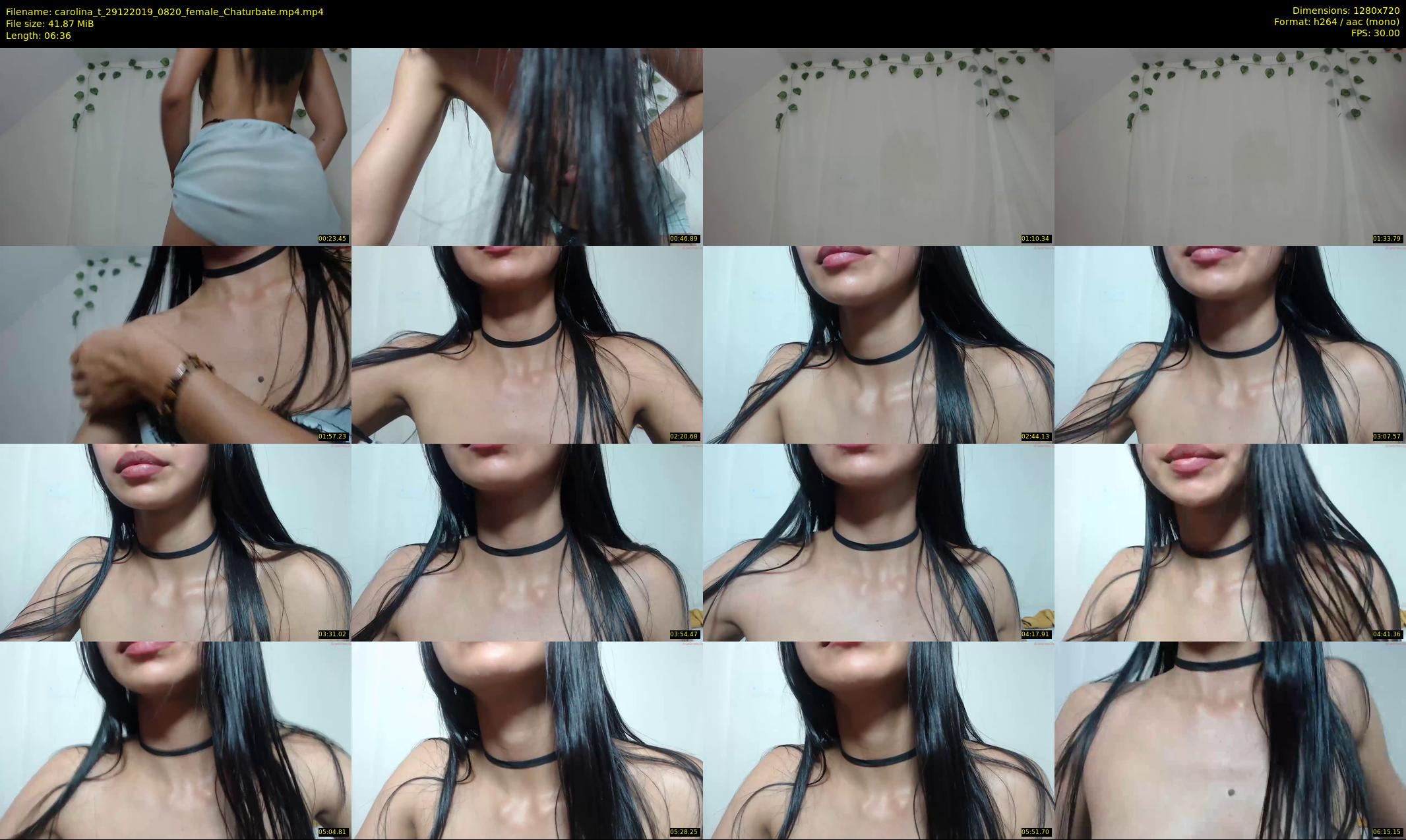 carolina_t — 7 minute Chaturbate female cam show recording, 720p, Dec 29, 2019