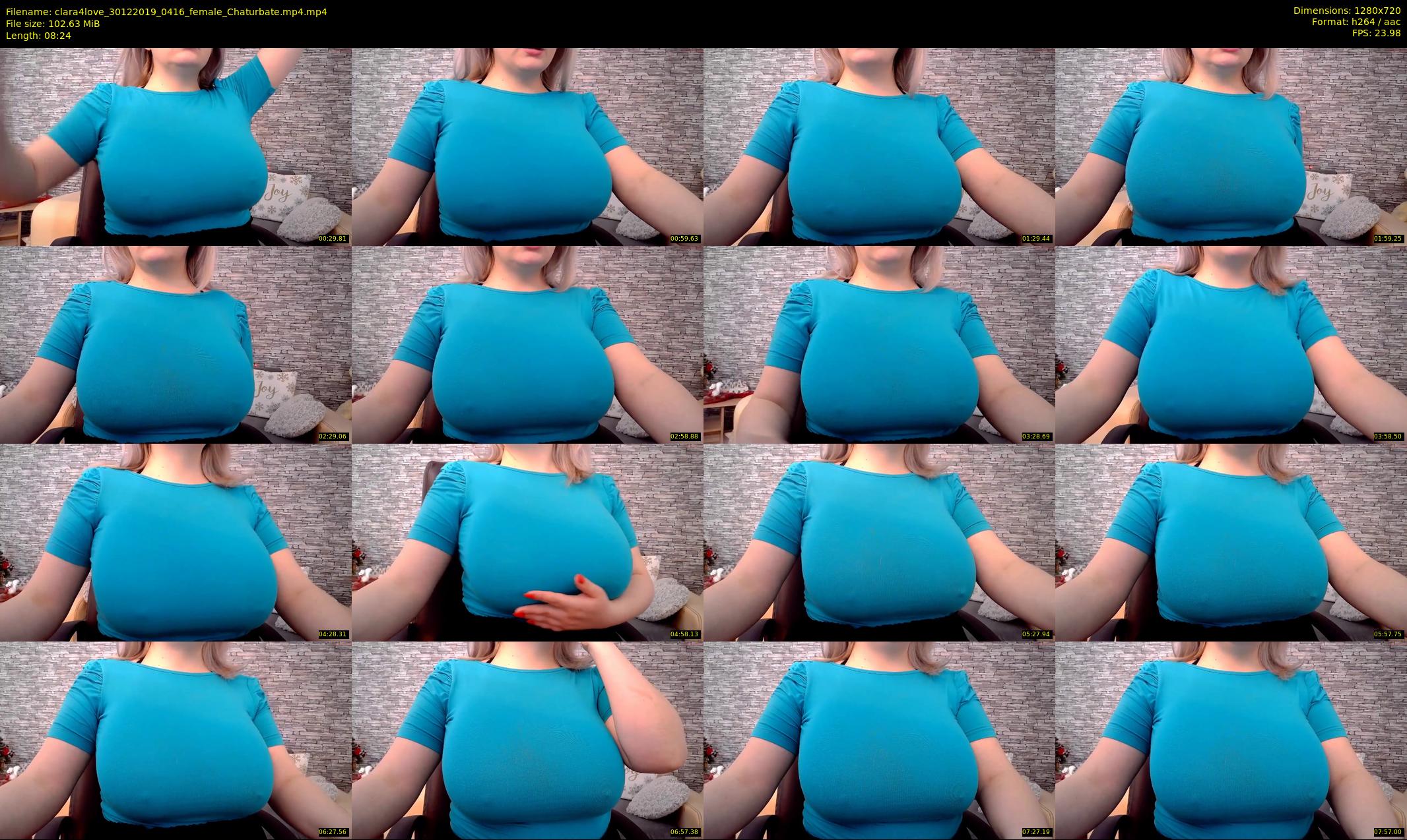 clara4love — 9 minute Chaturbate female cam show recording, 720p, Dec 30, 2019