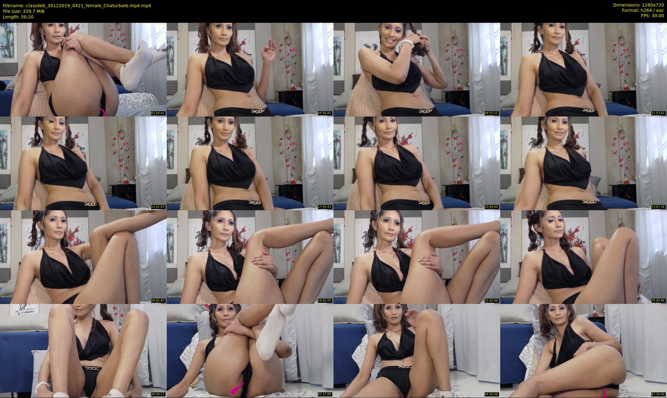 classdeb — 51 minute Chaturbate female cam show recording, 720p, Dec 30, 2019