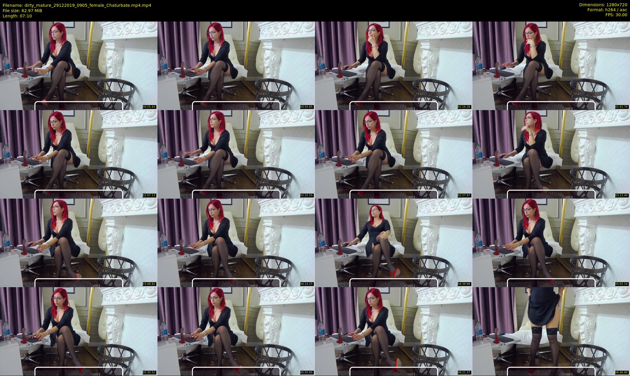 dirty_mature — 8 minute Chaturbate female cam show recording, 720p, Dec 29, 2019