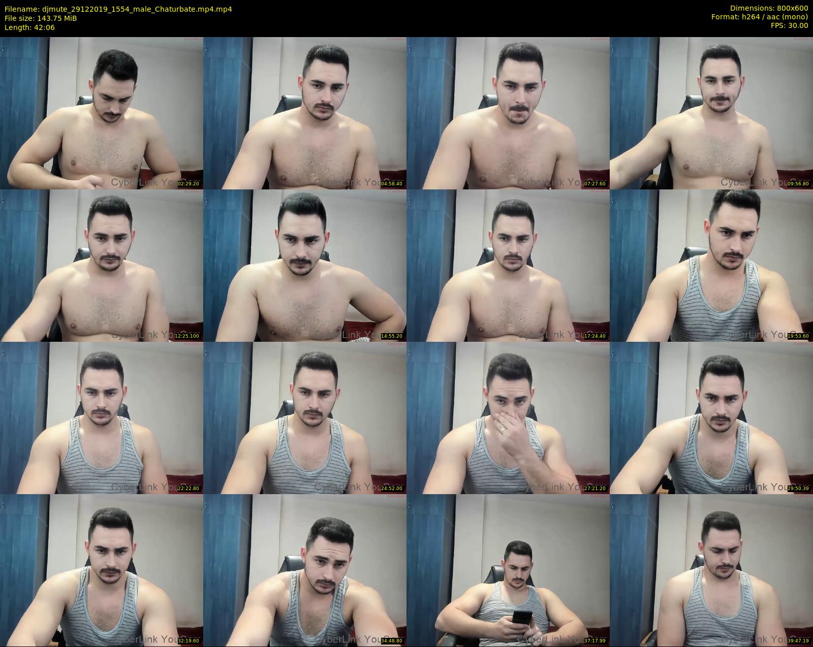 djmute — 43 minute Chaturbate male cam show recording, 480p, Dec 29, 2019