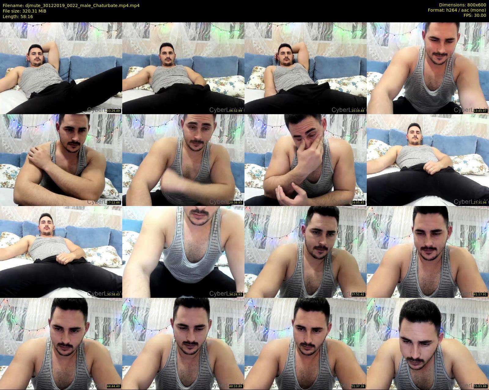 djmute — 59 minute Chaturbate male cam show recording, 480p, Dec 30, 2019
