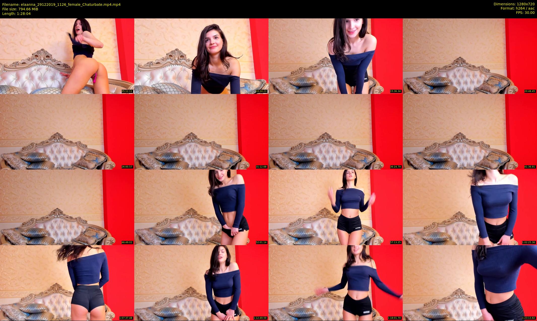 elaanna — 89 minute Chaturbate female cam show recording, 720p, Dec 29, 2019