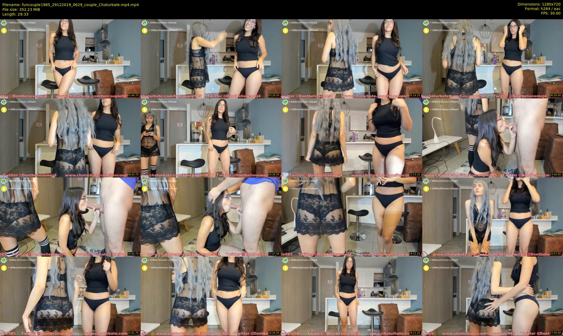 funcouple1985 — 30 minute Chaturbate couple cam show recording, 720p, Dec 29, 2019