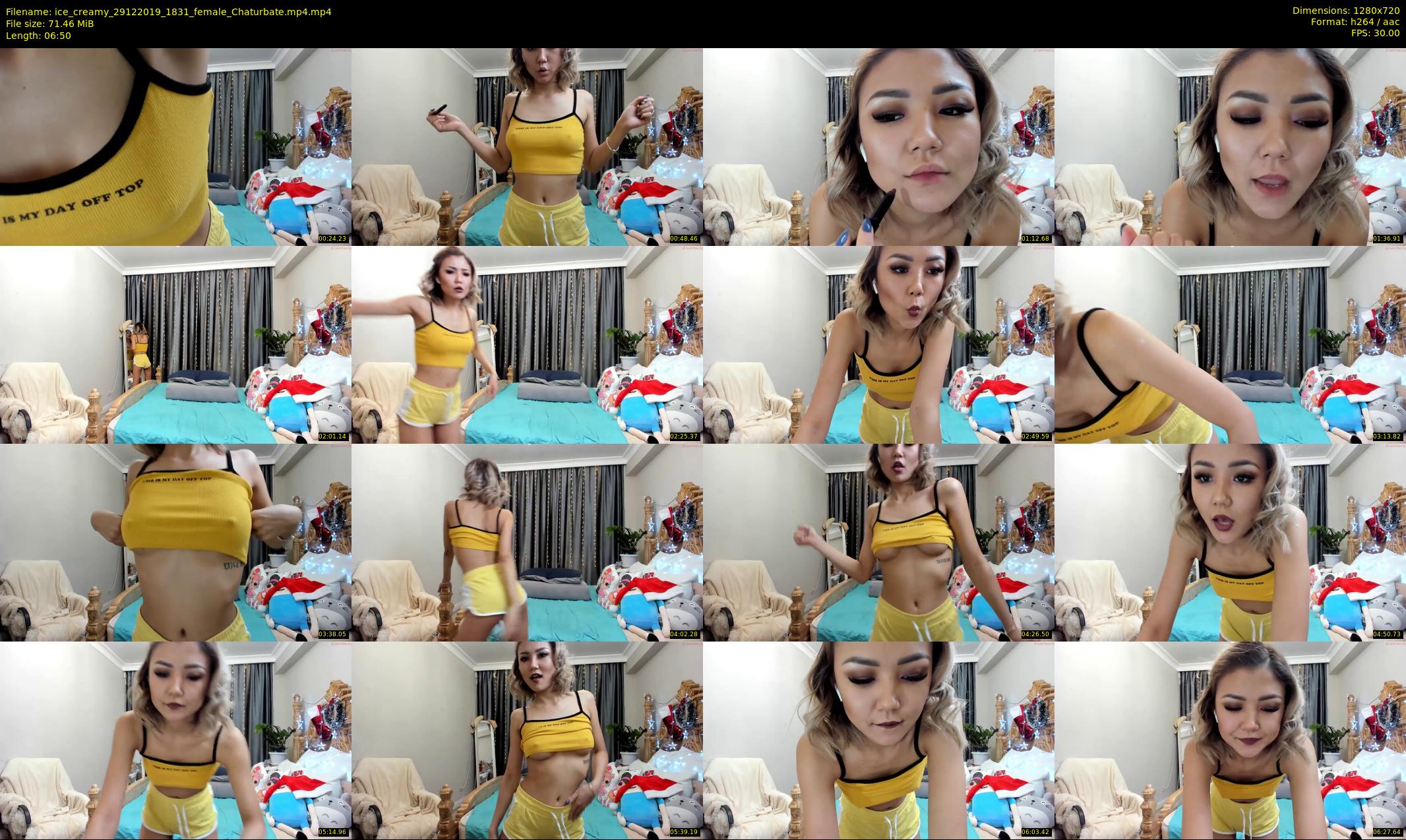 ice_creamy — 7 minute Chaturbate female cam show recording, 720p, Dec 29, 2019