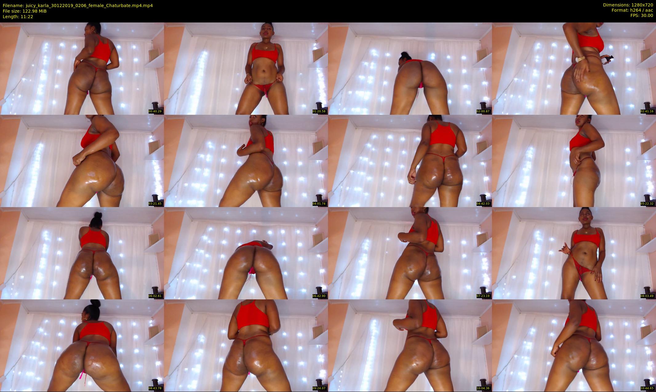 juicy_karla — 12 minute Chaturbate female cam show recording, 720p, Dec 30, 2019