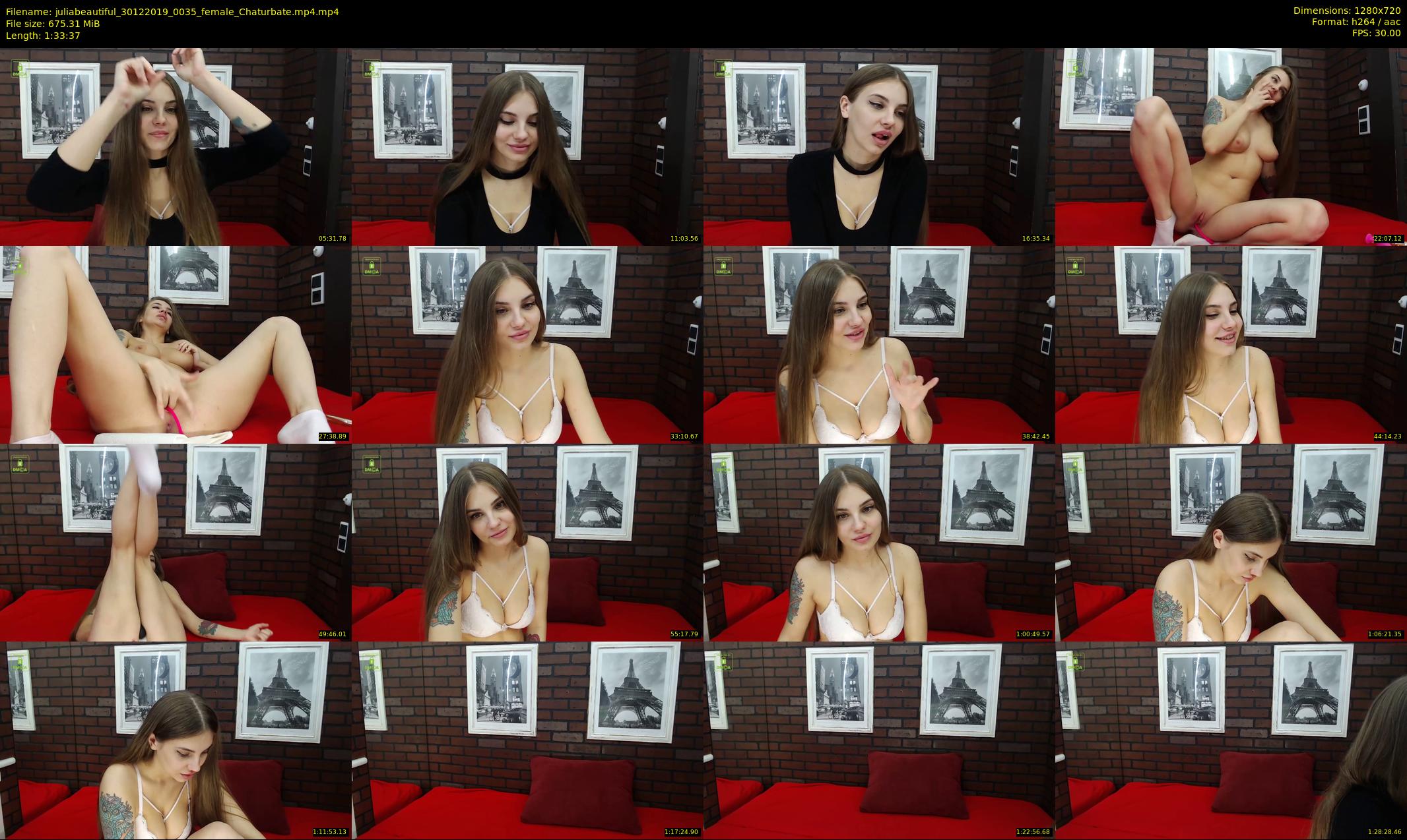 juliabeautiful — 94 minute Chaturbate female cam show recording, 720p, Dec 30, 2019