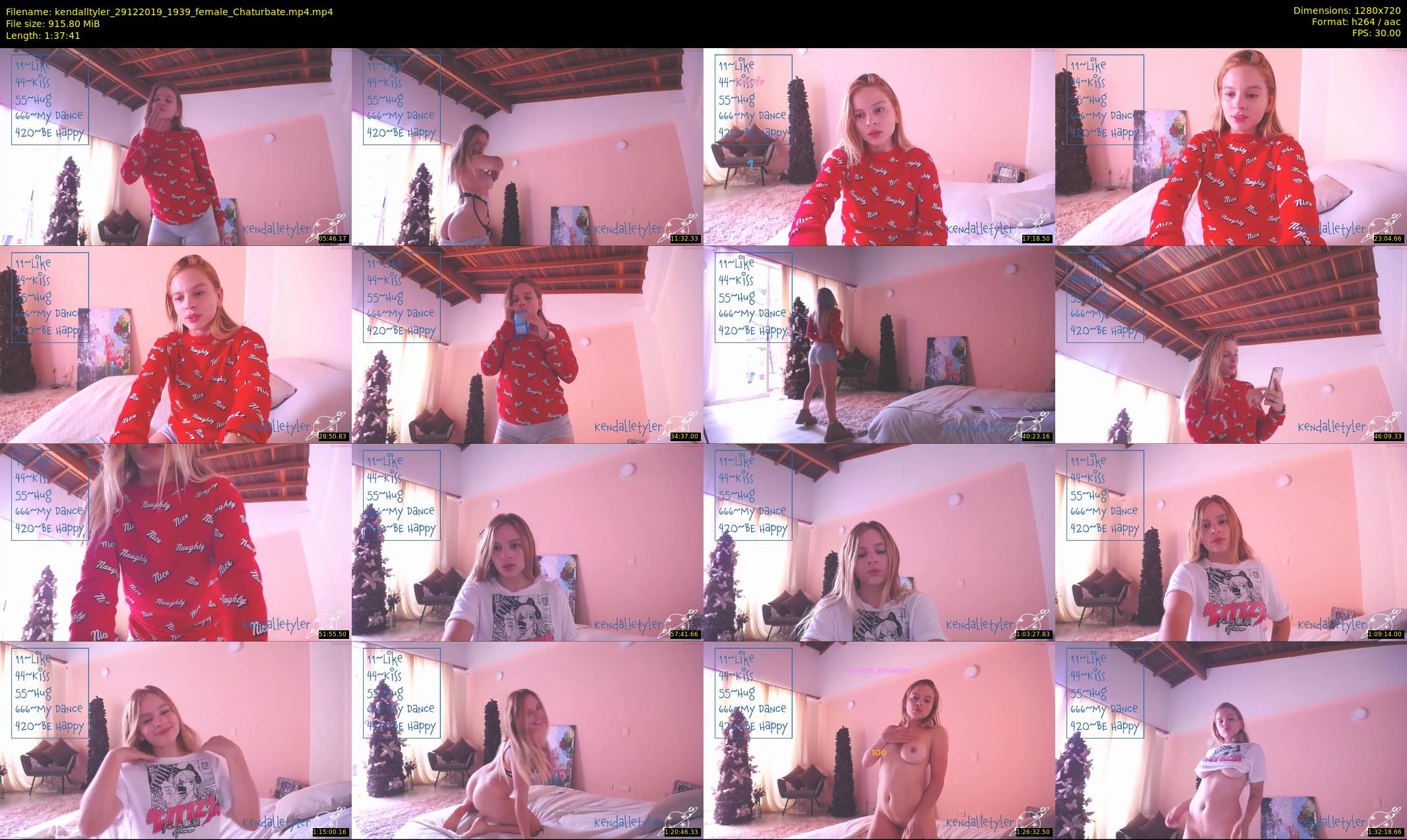 kendalltyler — 98 minute Chaturbate female cam show recording, 720p, Dec 29, 2019