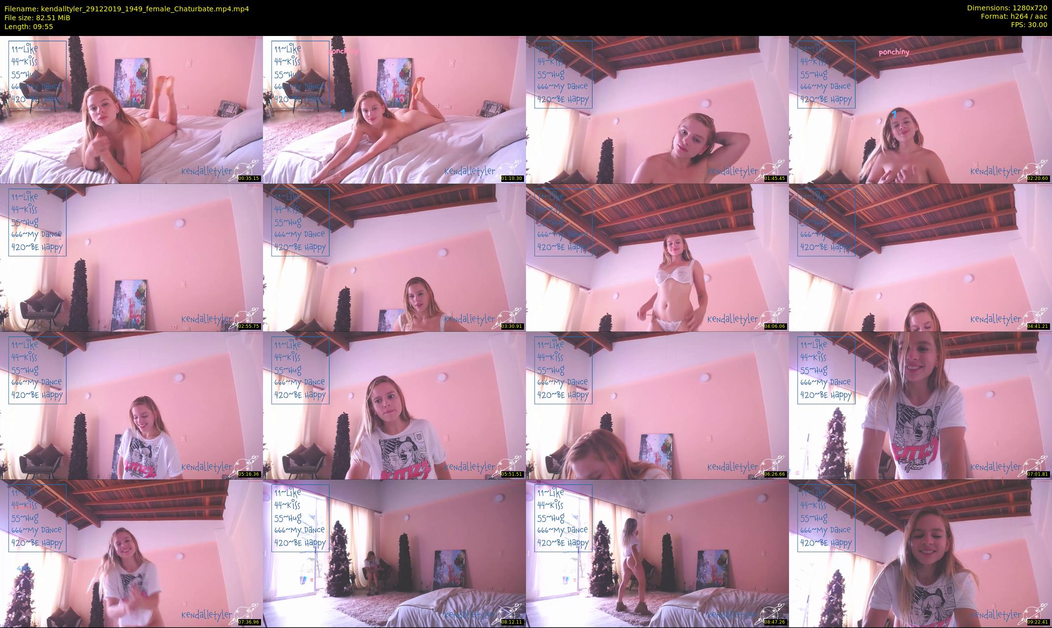 kendalltyler — 10 minute Chaturbate female cam show recording, 720p, Dec 29, 2019
