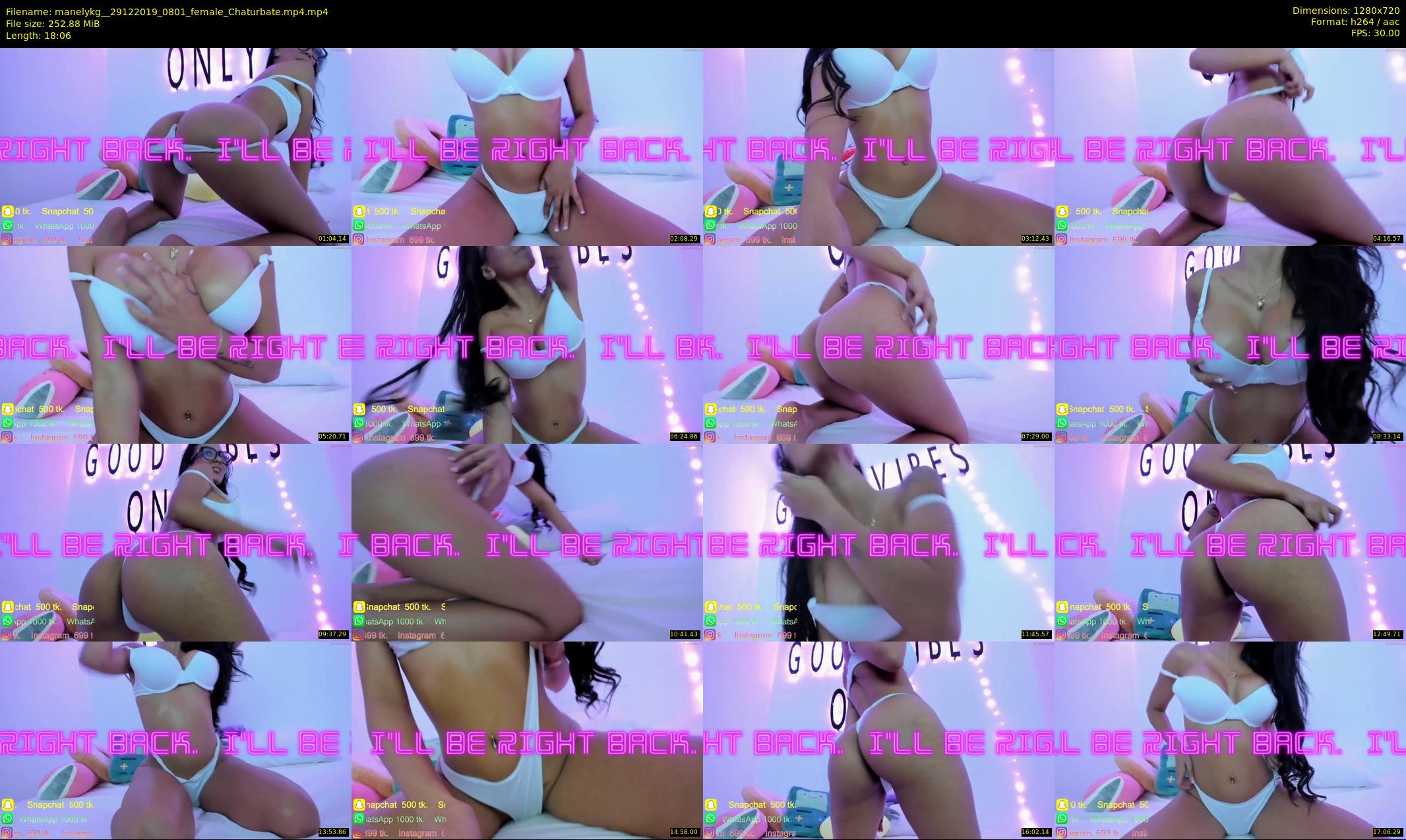 manelykg_ — 19 minute Chaturbate female cam show recording, 720p, Dec 29, 2019