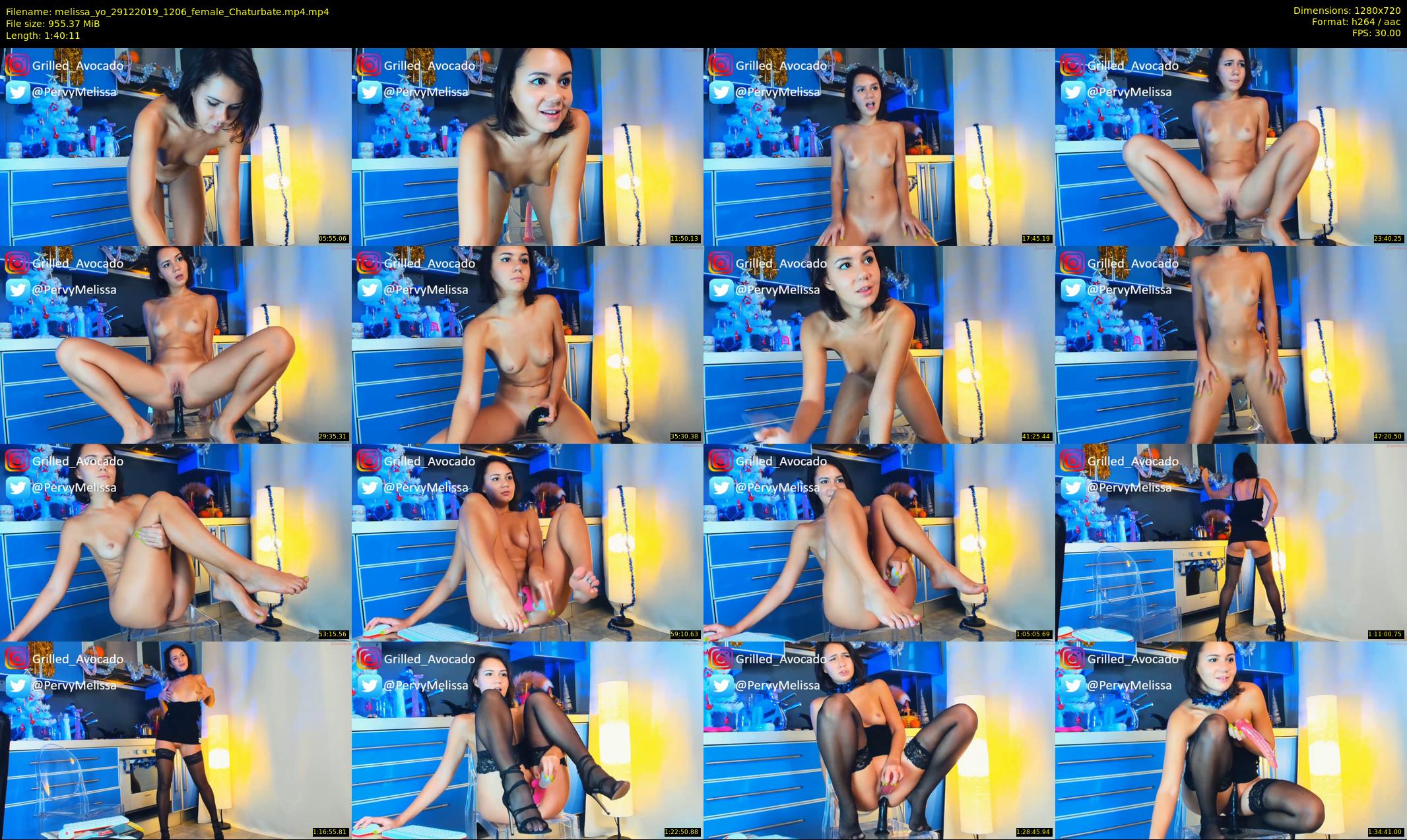 melissa_yo — 101 minute Chaturbate female cam show recording, 720p, Dec 29, 2019