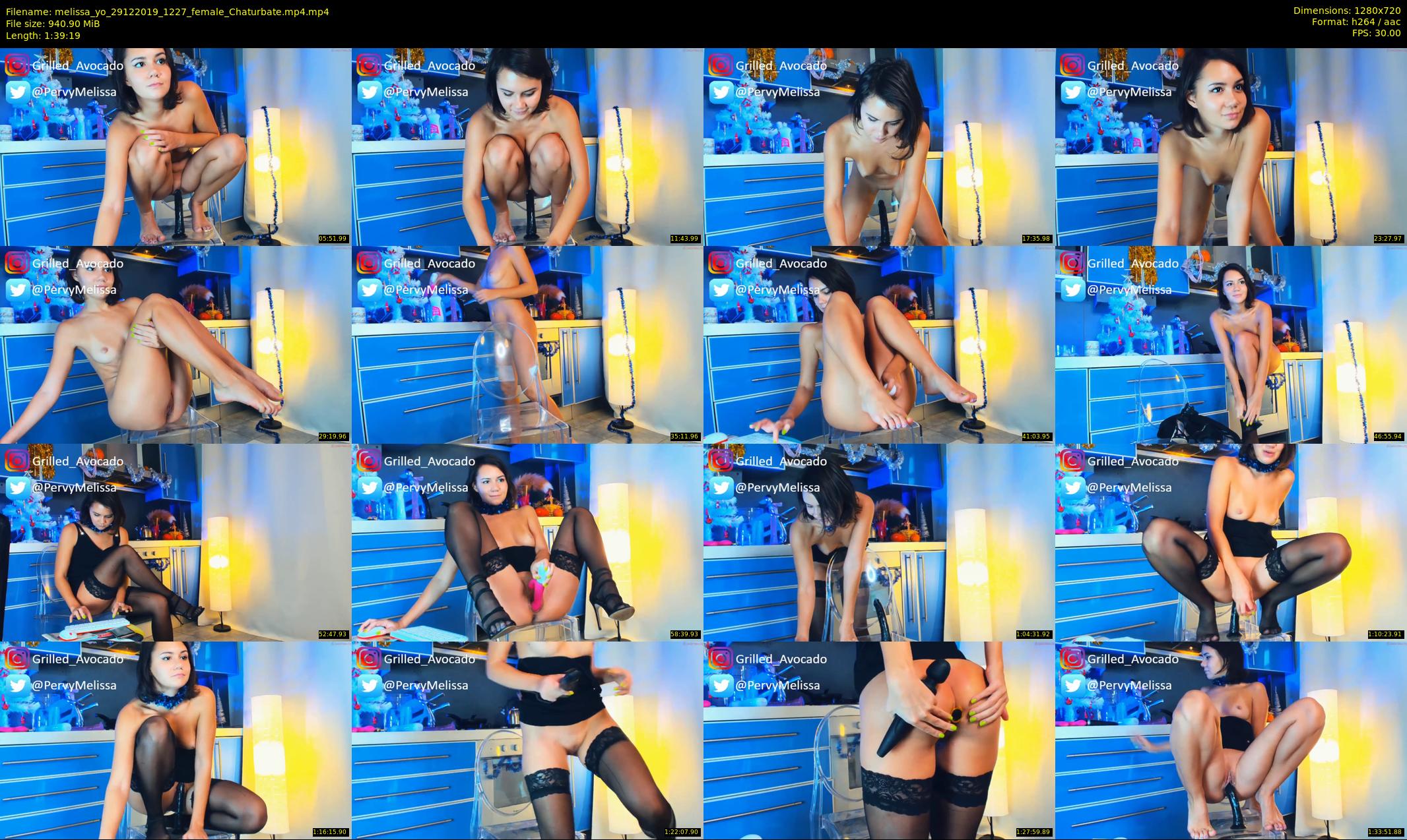 melissa_yo — 100 minute Chaturbate female cam show recording, 720p, Dec 29, 2019