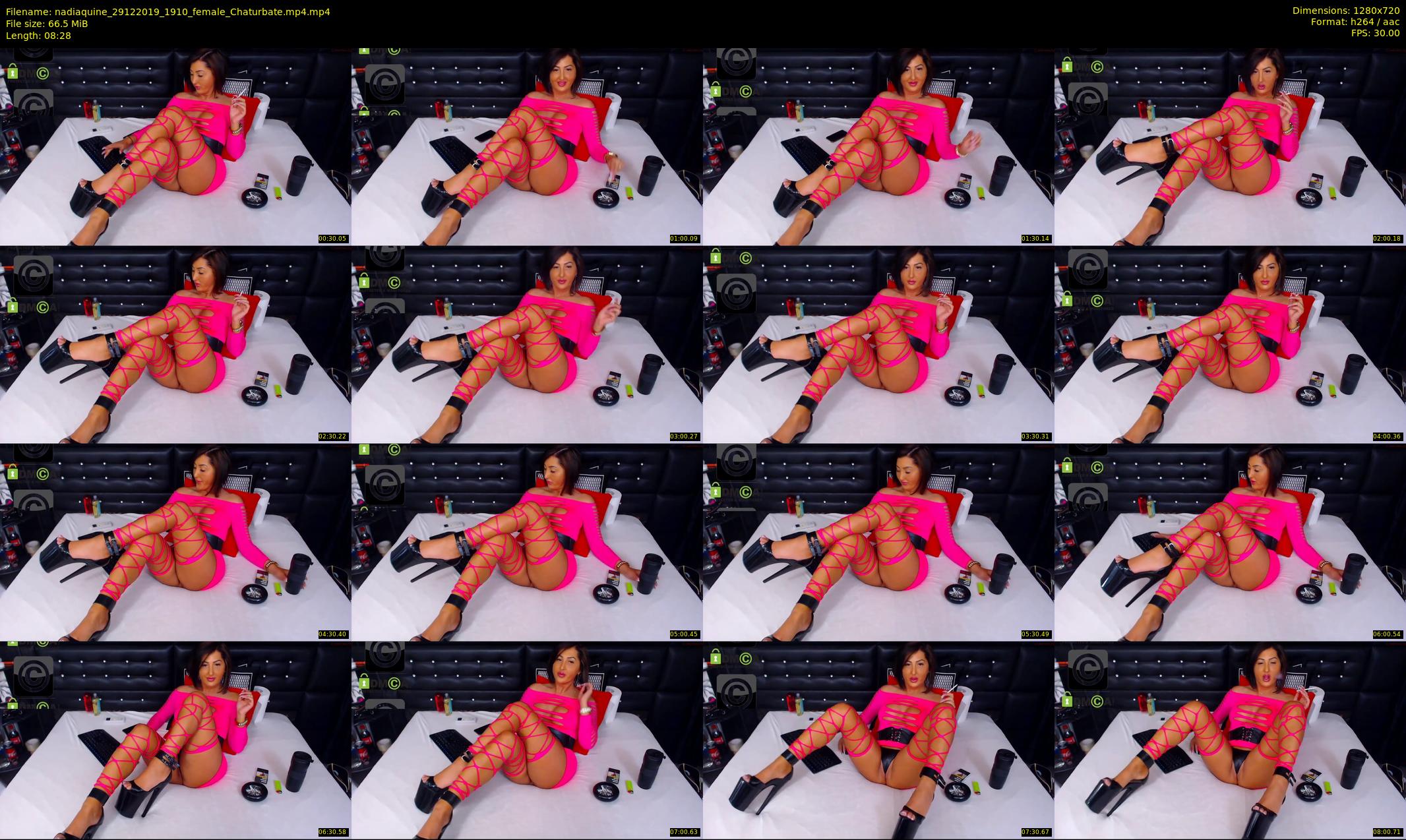 nadiaquine — 9 minute Chaturbate female cam show recording, 720p, Dec 29, 2019