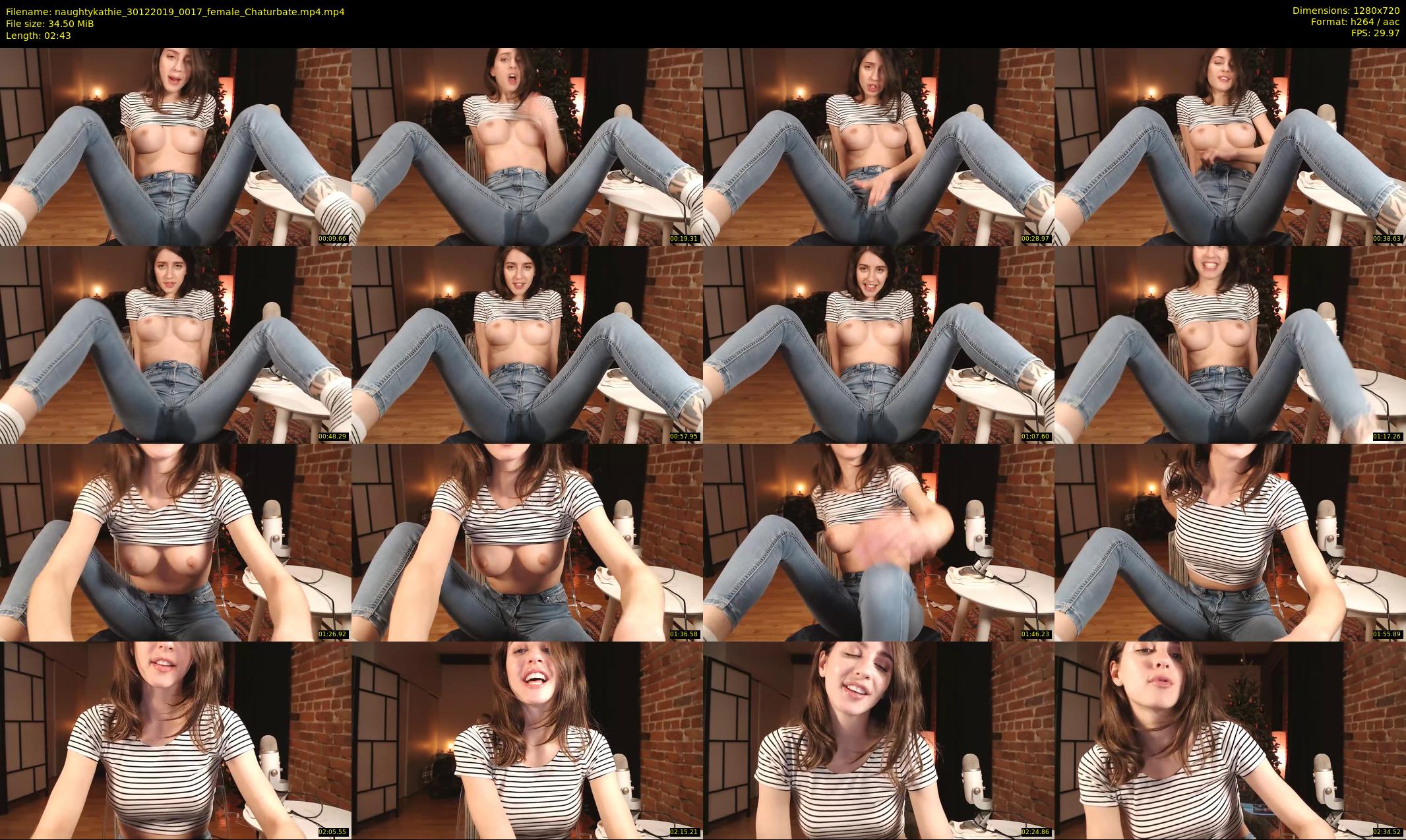 naughtykathie — 3 minute Chaturbate female cam show recording, 720p, Dec 30, 2019