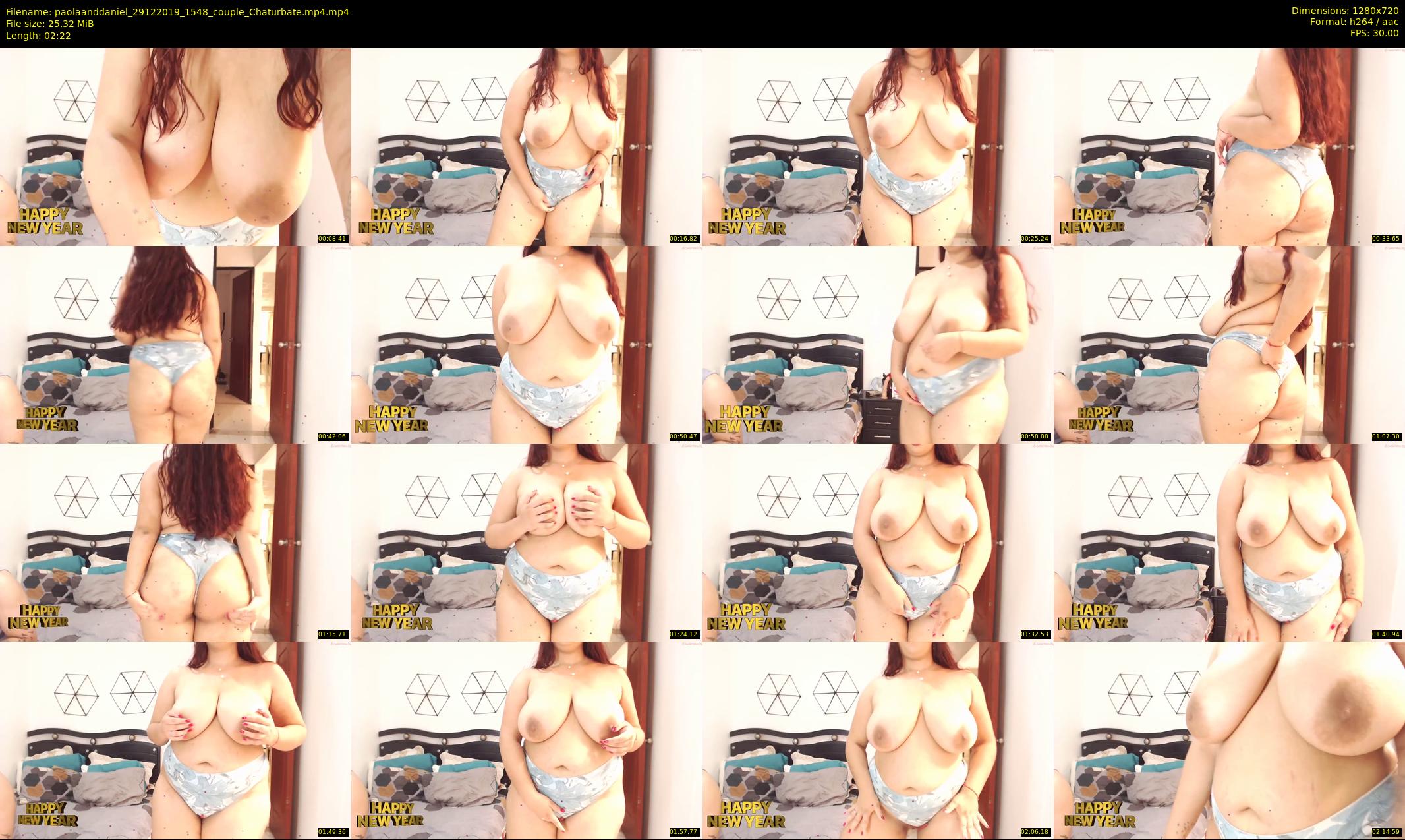 paolaanddaniel — 3 minute Chaturbate couple cam show recording, 720p, Dec 29, 2019